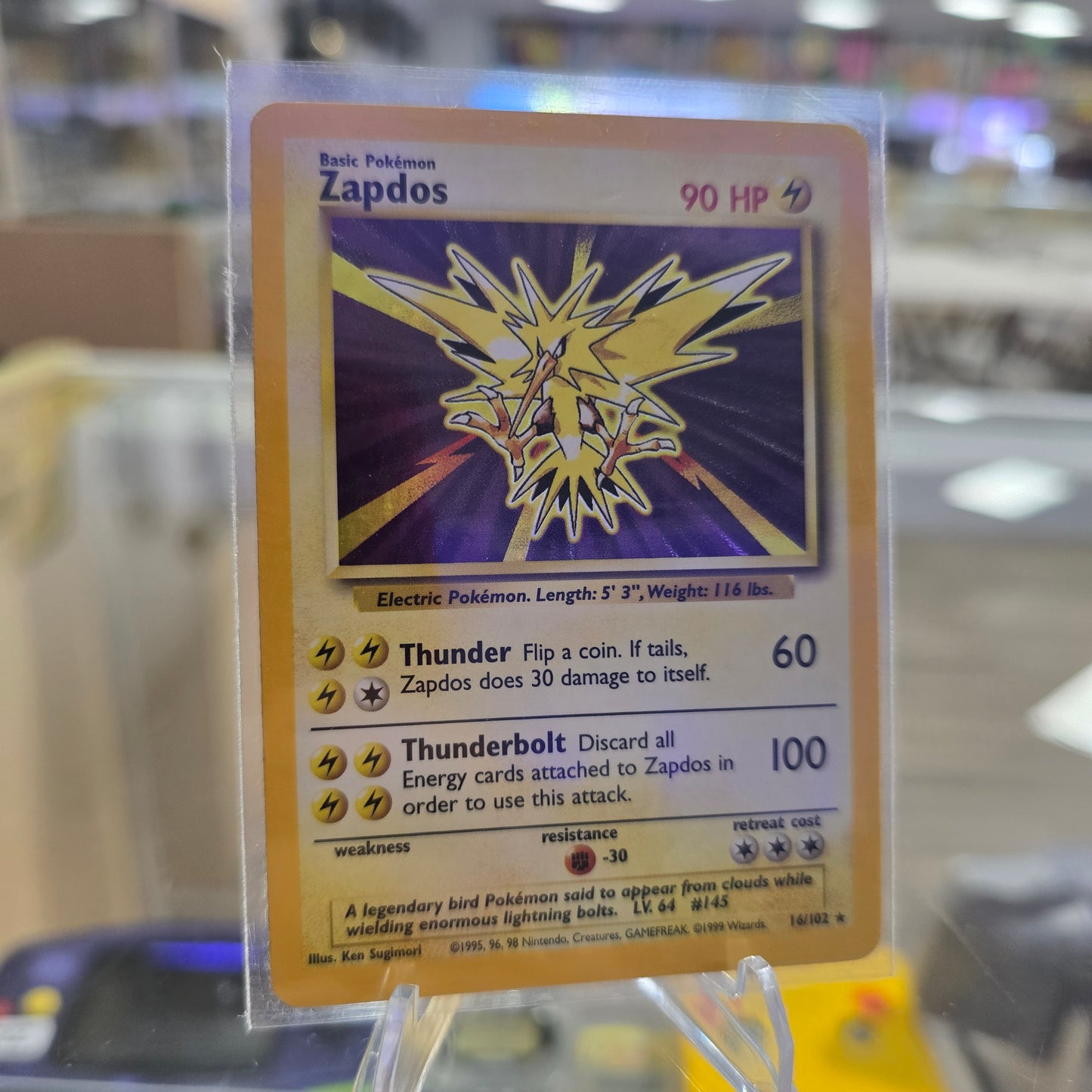 Zapdos - Base Set Holofoil (LP)