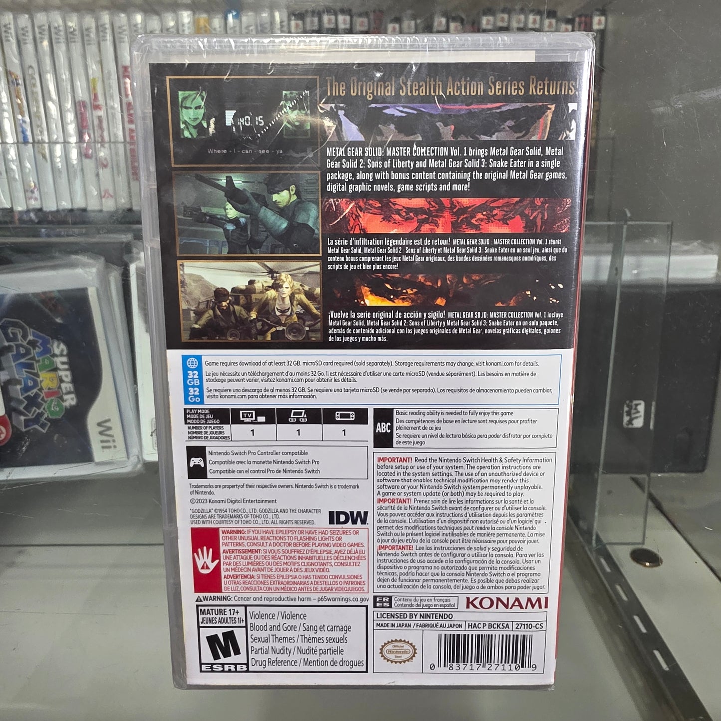 New Sealed Metal Gear Solid: Master Collection Vol. 1 Nintendo Switch