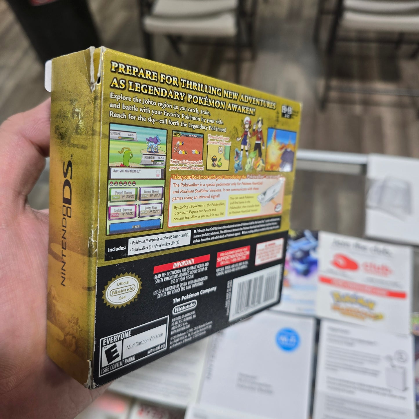 Pokémon HeartGold Box with Pokewalker CIB (Authentic) Nintendo DS