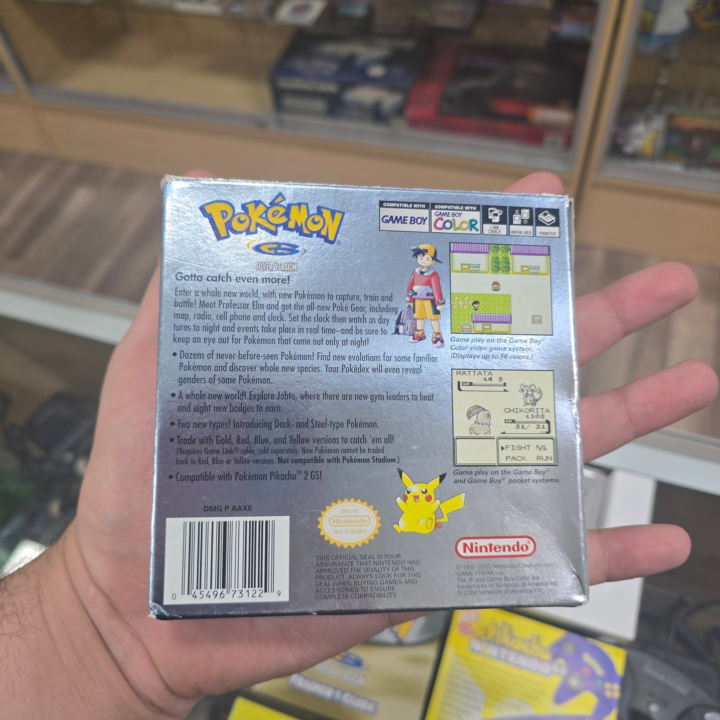 Pokémon Silver (New Battery) (CIB) (Good Condition) Nintendo Gameboy