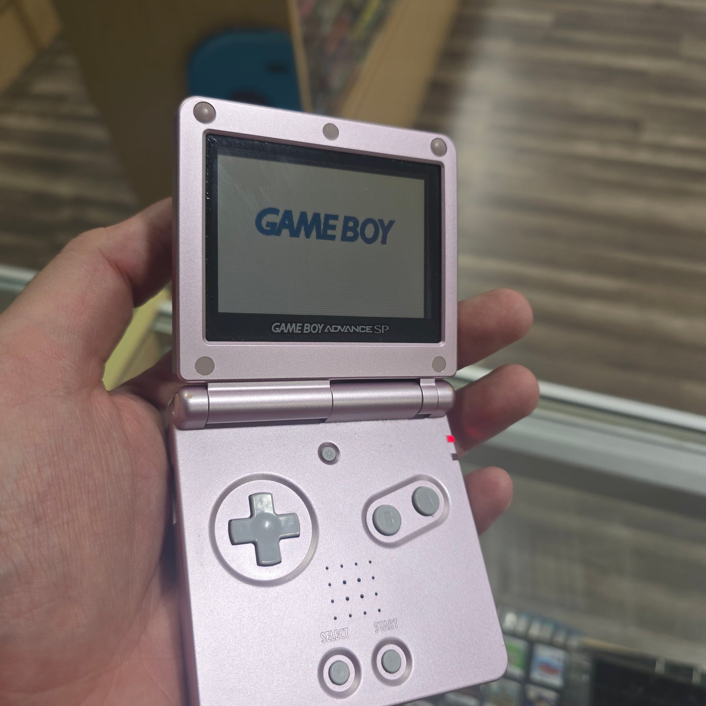 Pink Nintendo Gameboy Advance SP Handheld System with Charger 001 Model
