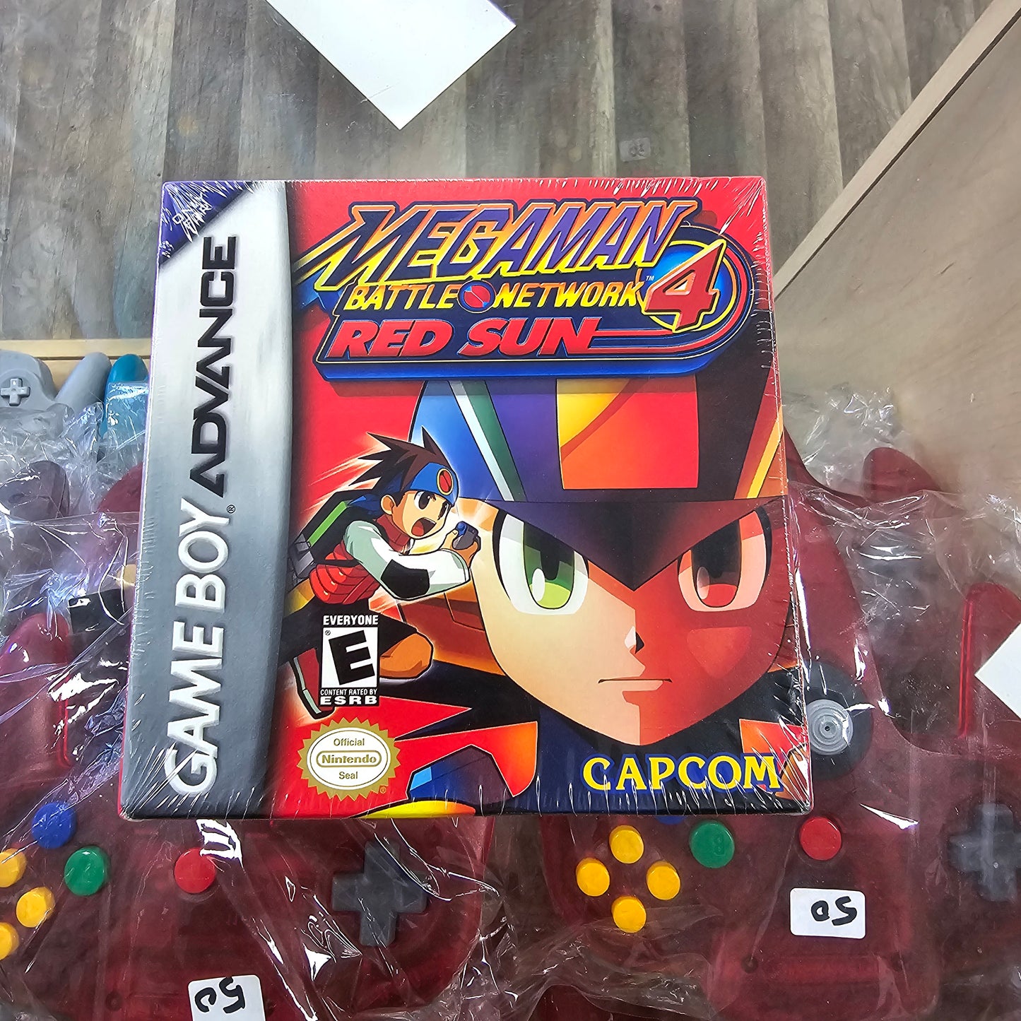 Mega Man Battle Network 4 Red Sun SEALED NEW with Box Protector Nintendo Gameboy Advance