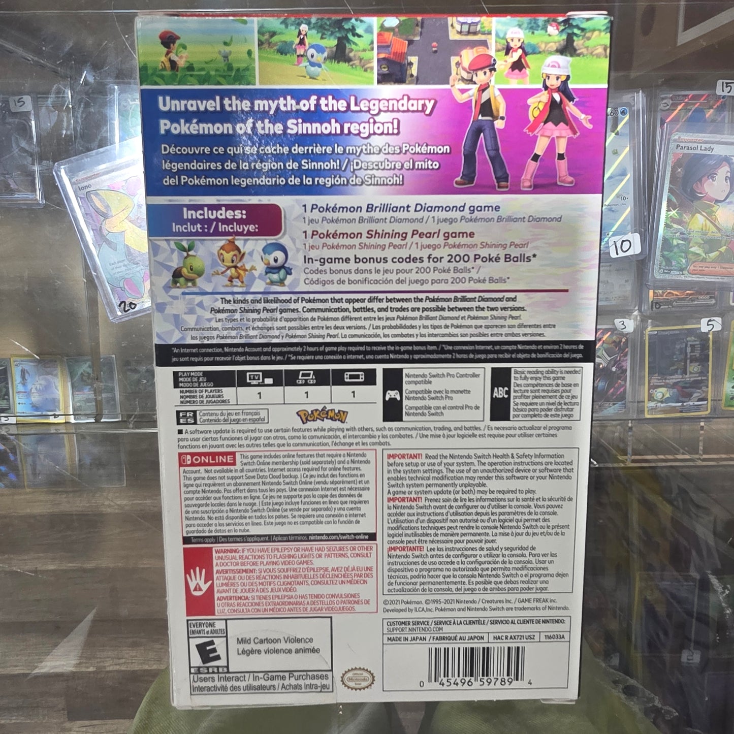 New Sealed Pokémon Brilliant Diamond and Shining Pearl Double Pack Nintendo Switch