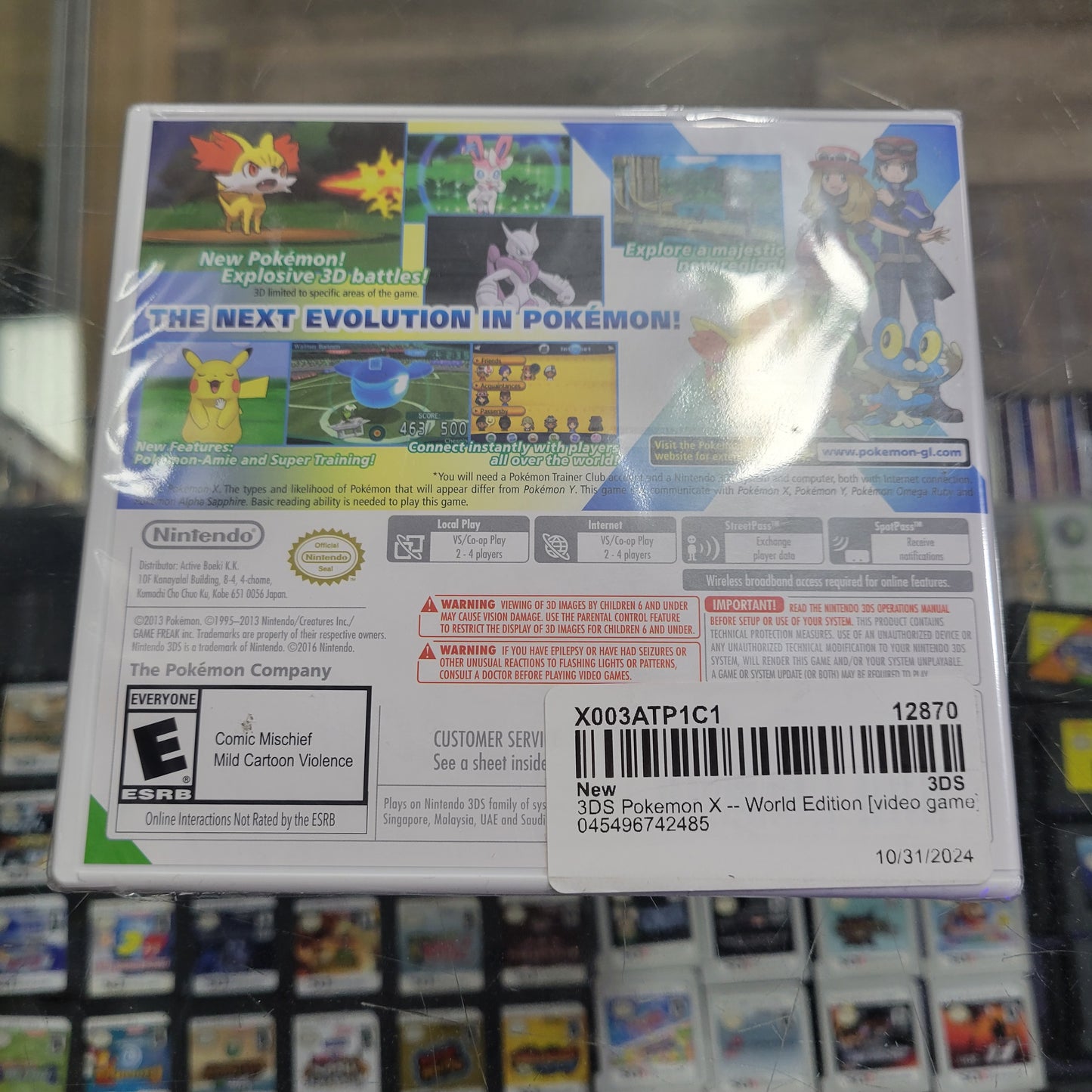 New Sealed Pokémon X Nintendo 3DS