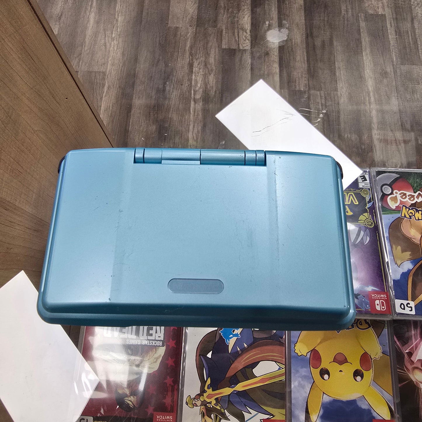Baby Blue Nintendo DS System Original with Charger