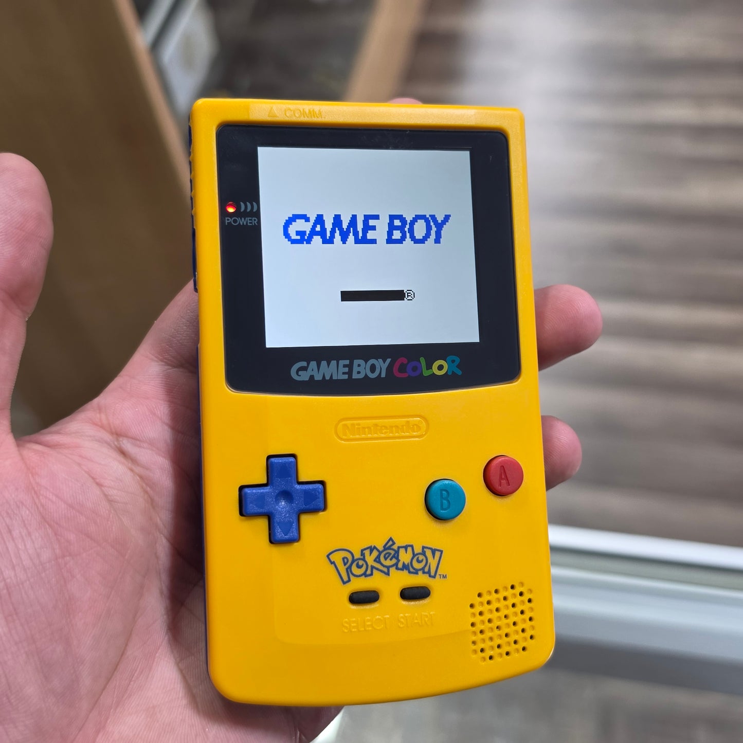 Custom Nintendo Pokemon Gameboy Color Handheld System with Custom Brighter Screen
