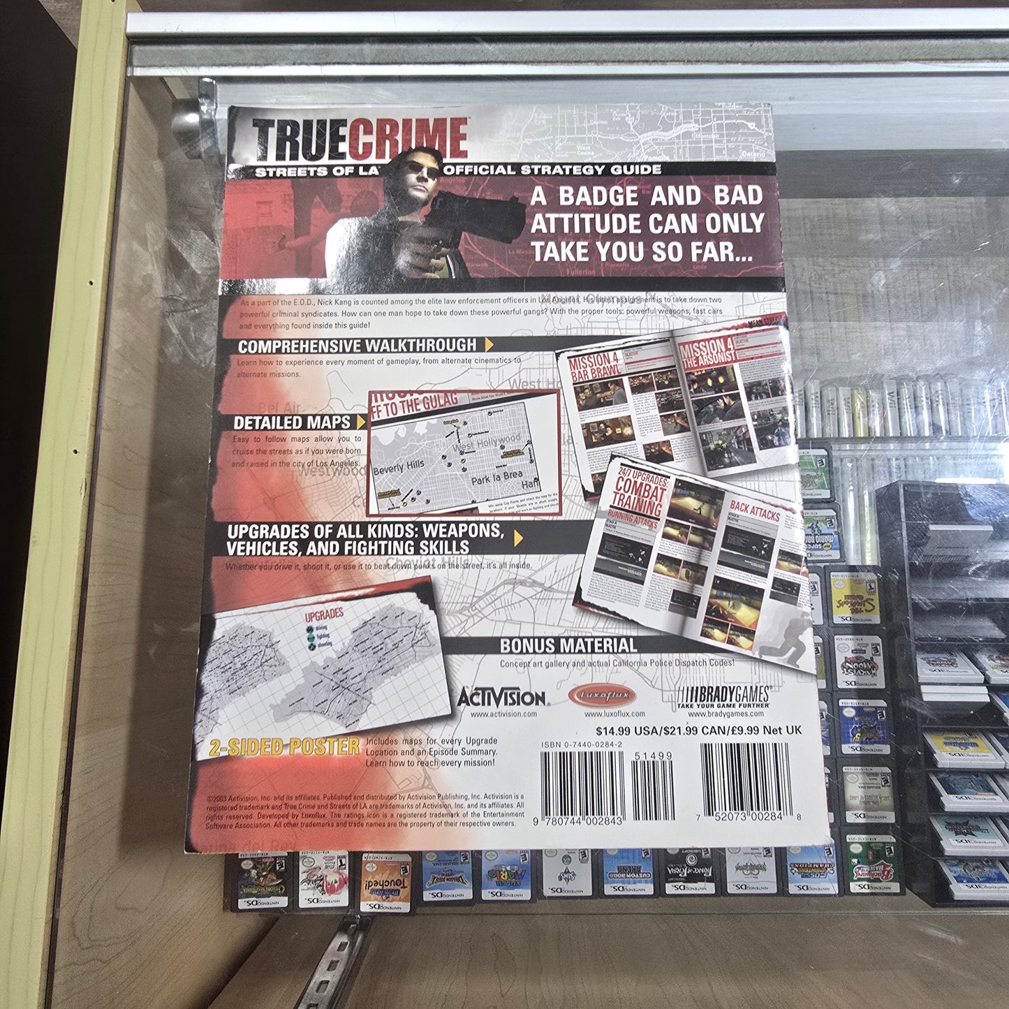 TRUE CRIME Streets Of LA BradyGames Official Strategy Guide PS2 XBOX GameCube