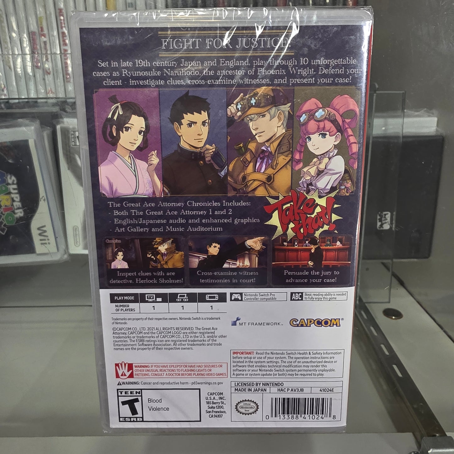 New Sealed The Great Ace Attorney Chronicles Nintendo Switch