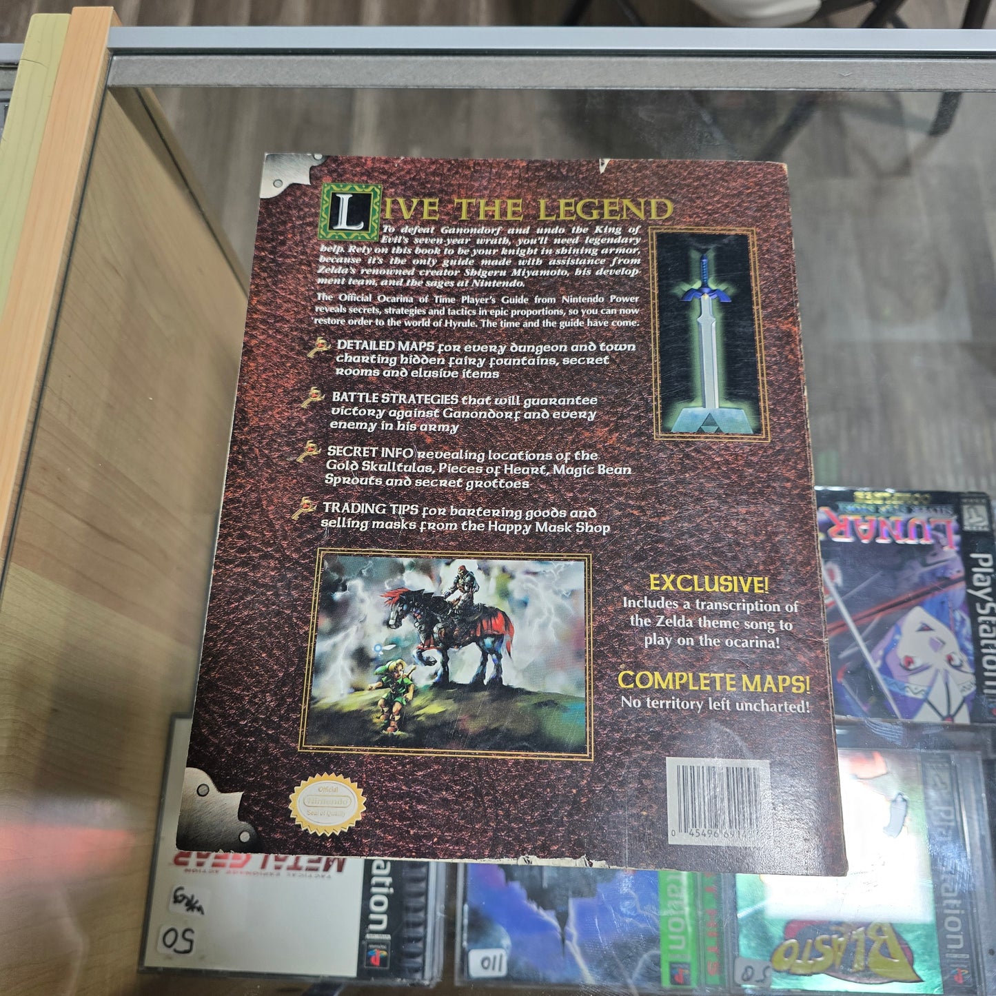 Zelda Ocarina of Time Official Player's Guide Nintendo Power w/Map Complete