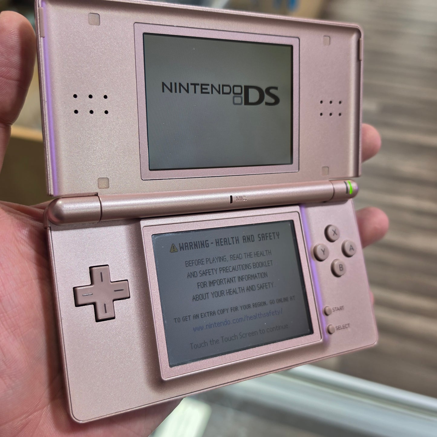 Pink Nintendo DS Lite Handheld System with Charger