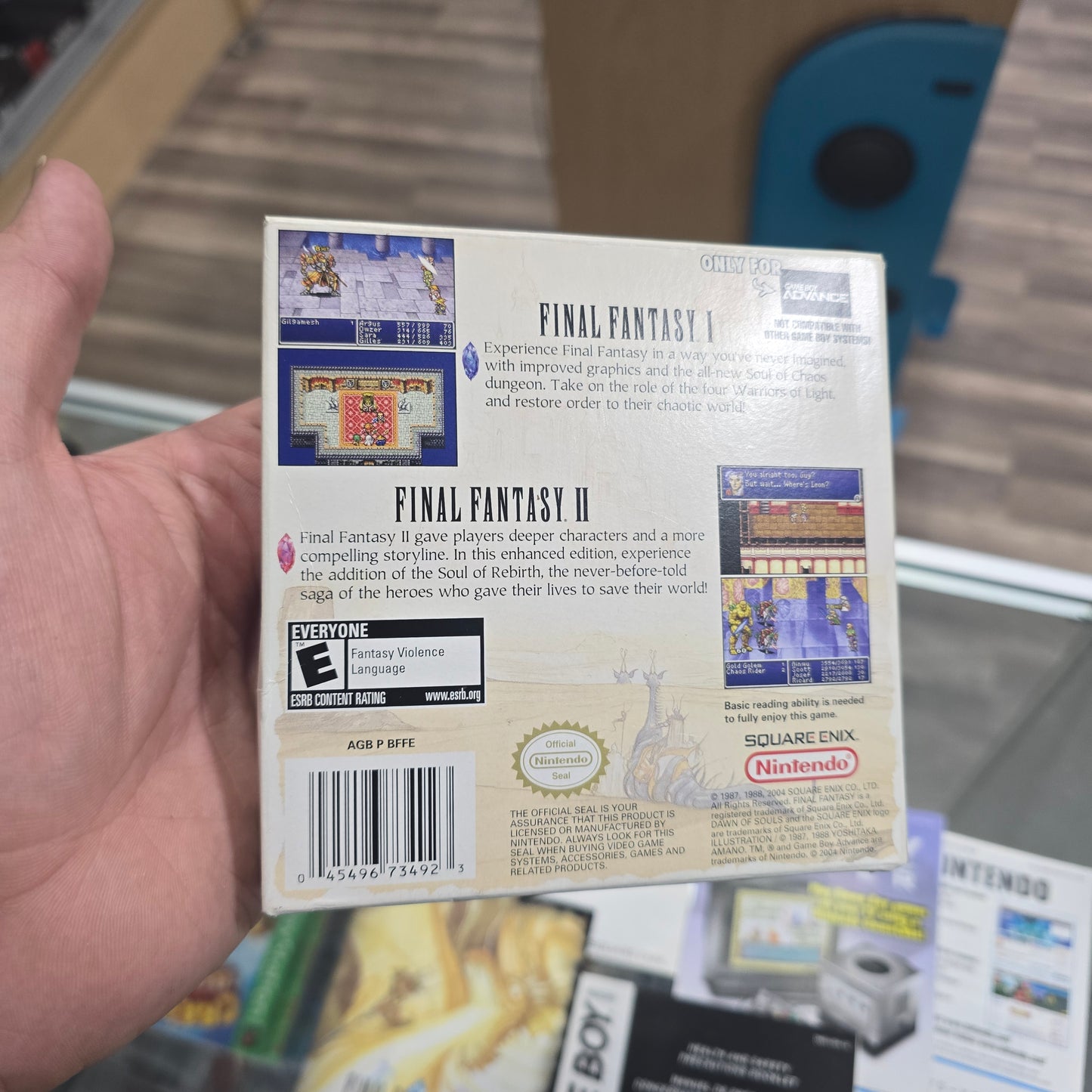 Final Fantasy I & II Dawn of Souls Nintendo Gameboy Advance