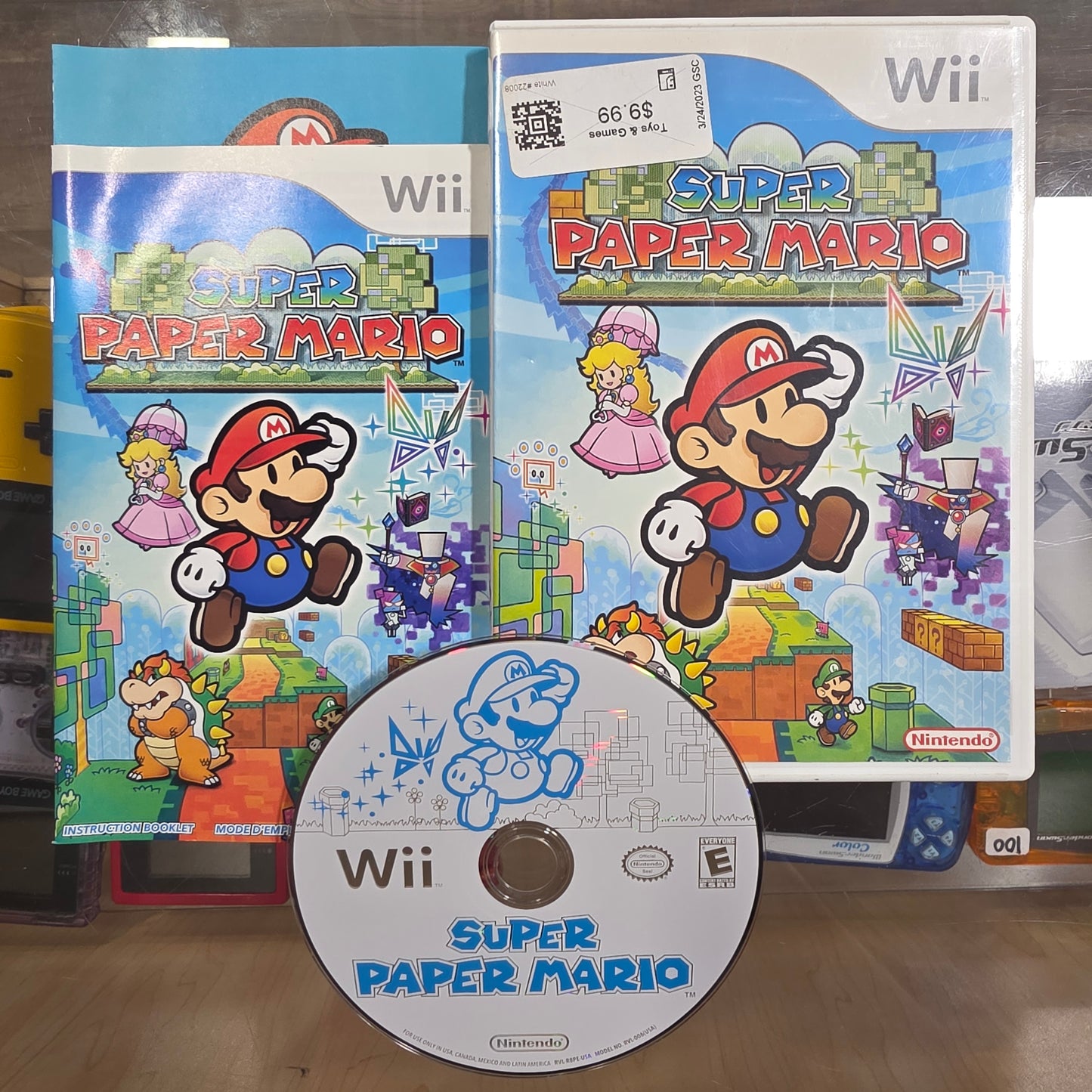 Super Paper Mario Nintendo Wii