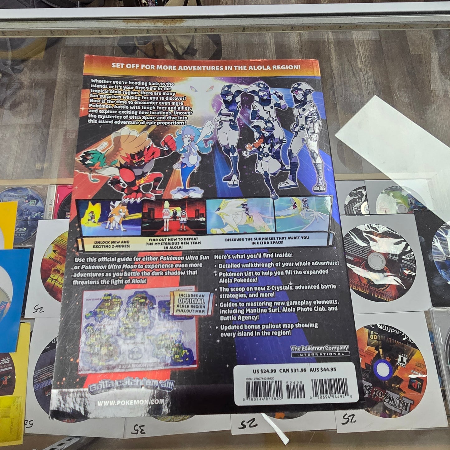 Pokemon Ultra Sun and Moon Official Strategy Guide Book Alola Region