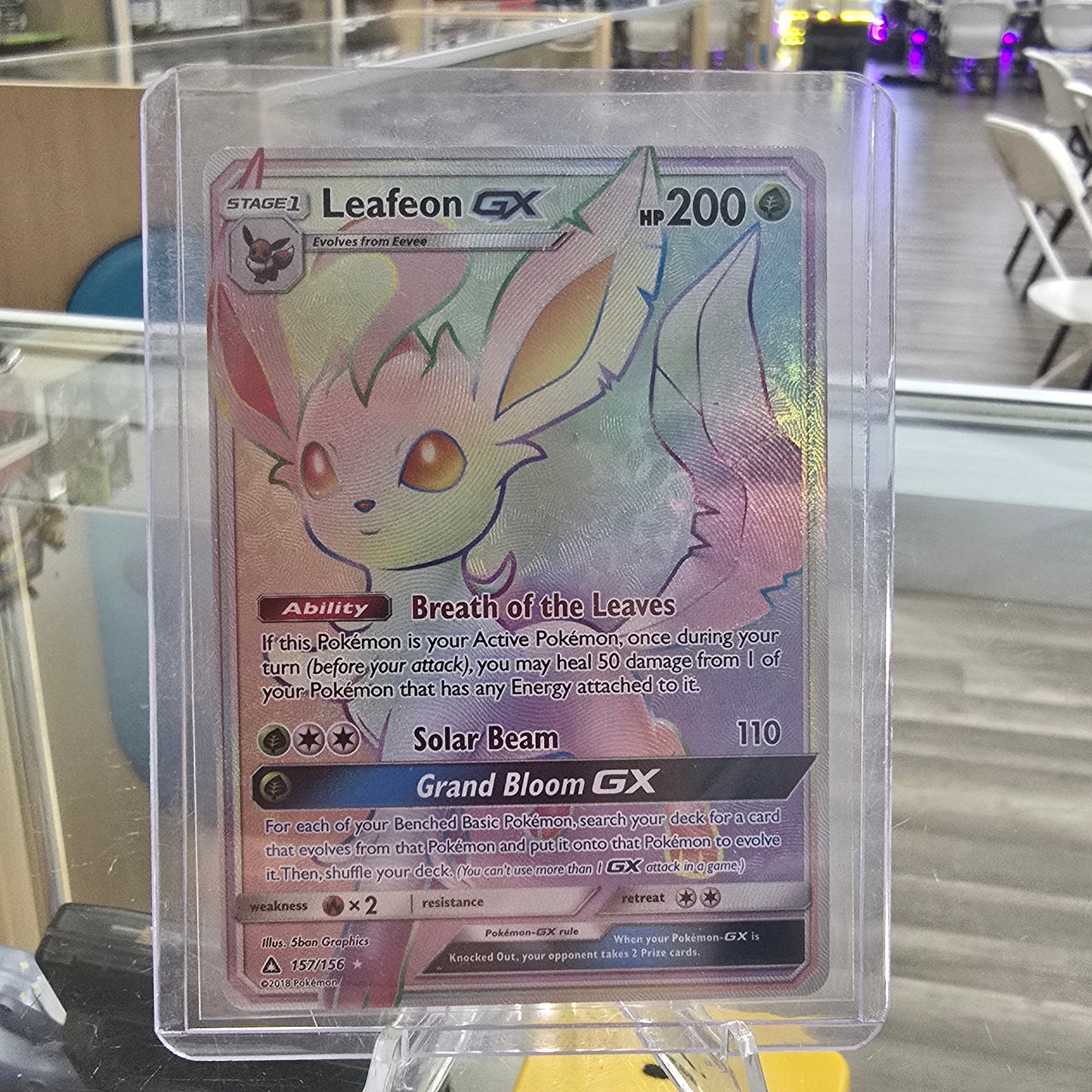 Leafeon GX (Secret Rare) - SM - Ultra Prism (NM)