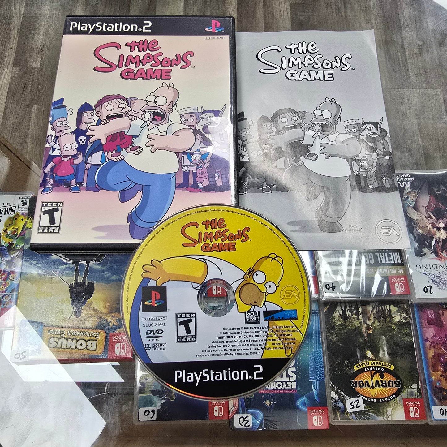 The Simpsons Game (Faded Cover) Playstation 2