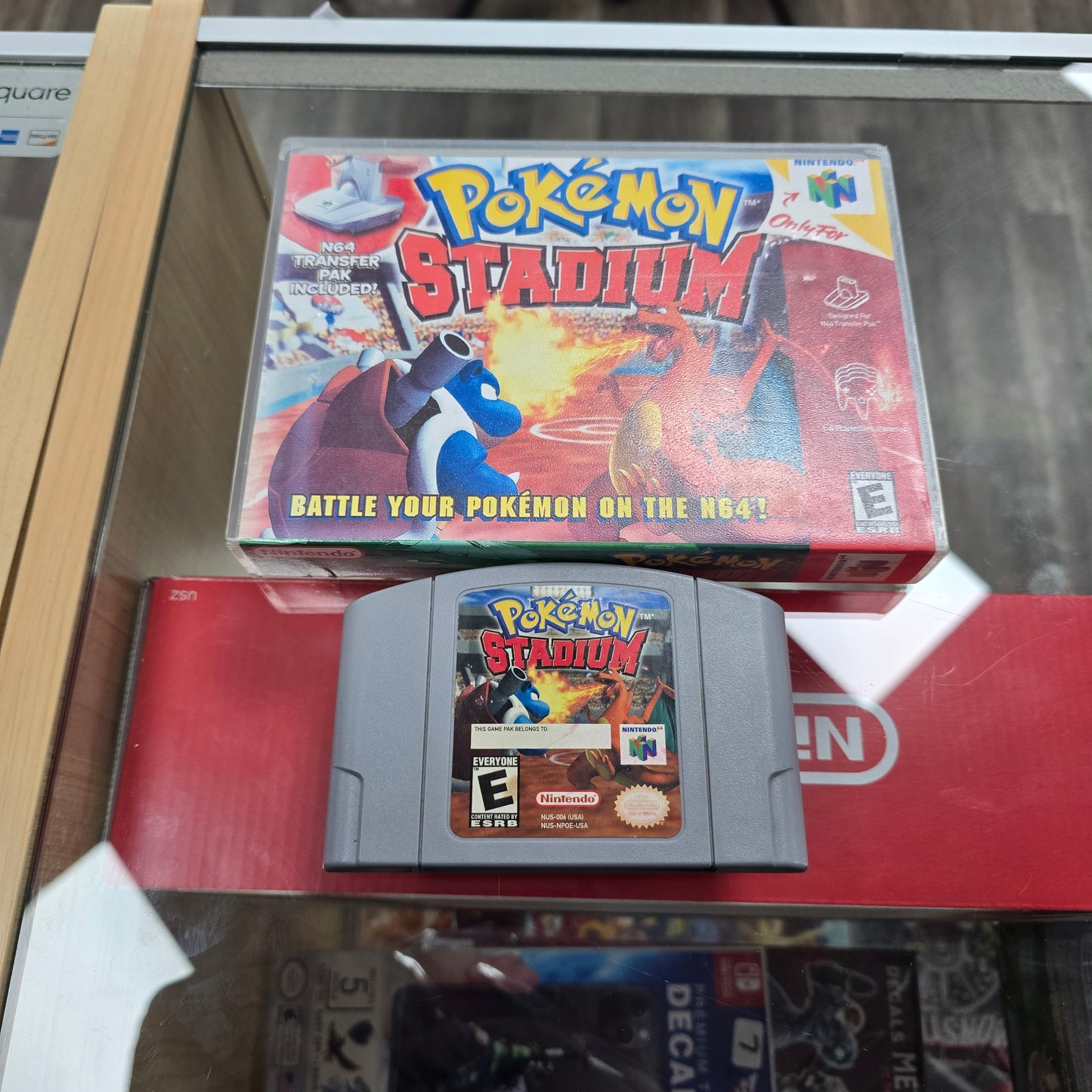 Pokémon Stadium with Custom Case Nintendo 64