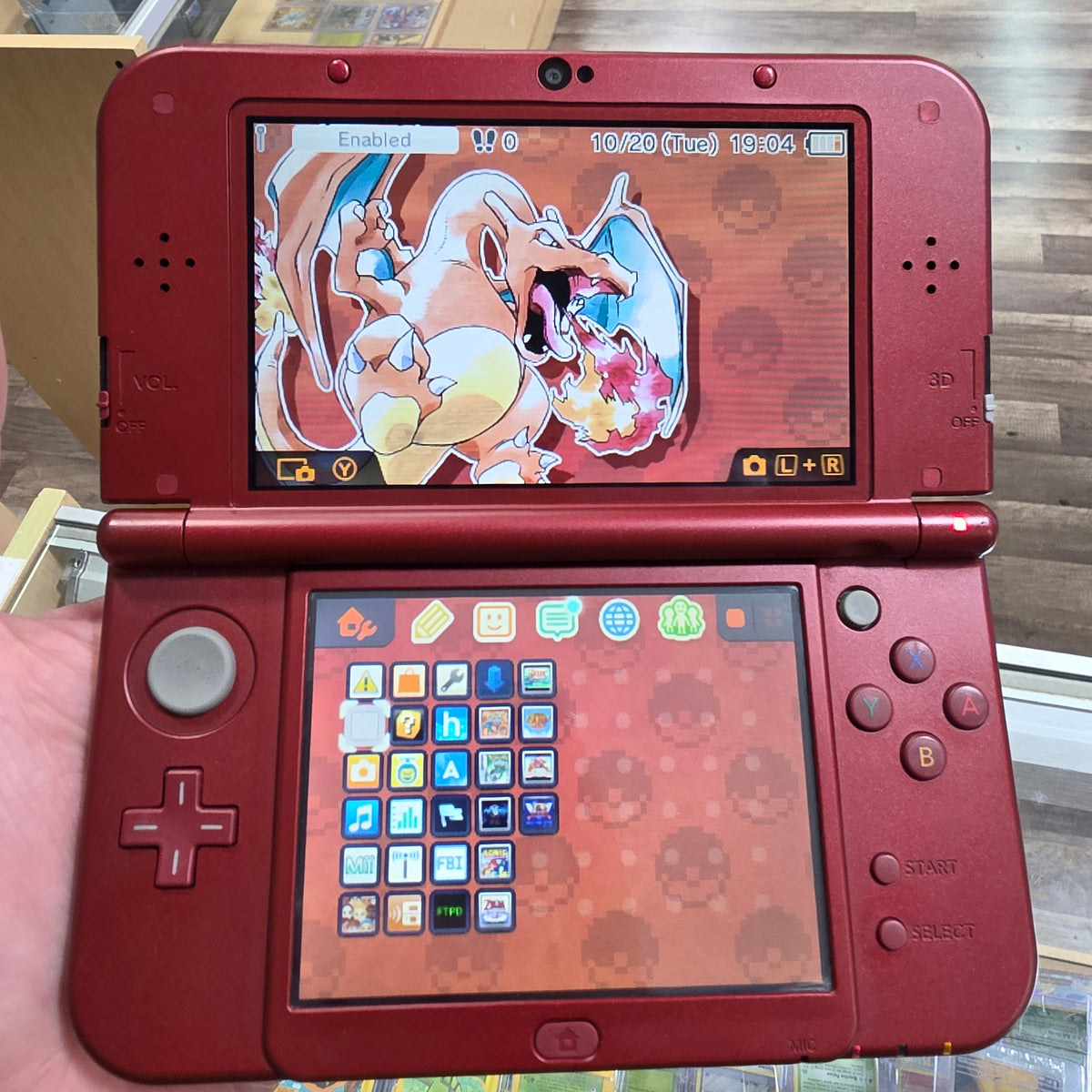 (485) New Nintendo 3DS XL Handheld System (Red) w/ Charger (Region Free)(JAPANESE TO US) (DIGITAL GAMES)