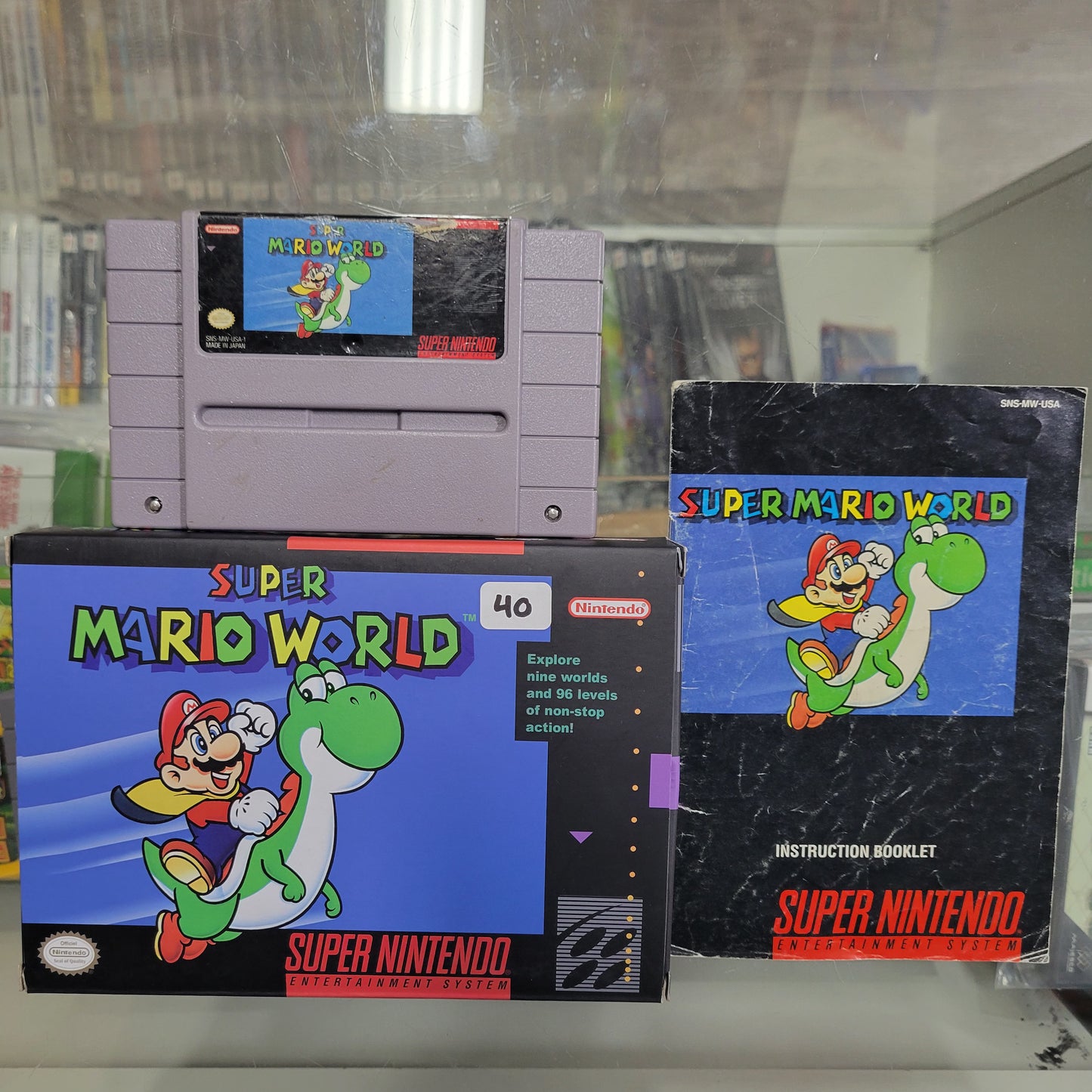 Super Mario World SNES Repro Box
