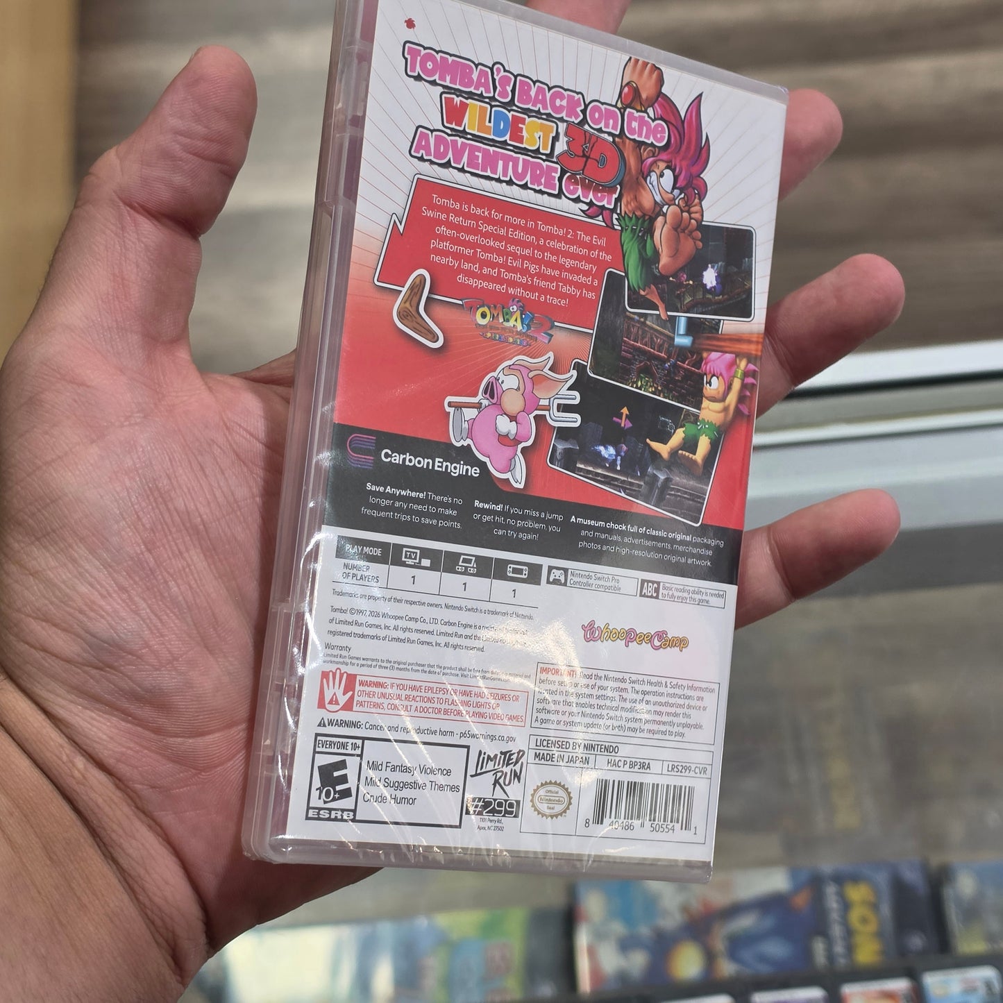 Tomba 2: The Evil Swine Return: Special Edition Nintendo Switch (UNOPENED)