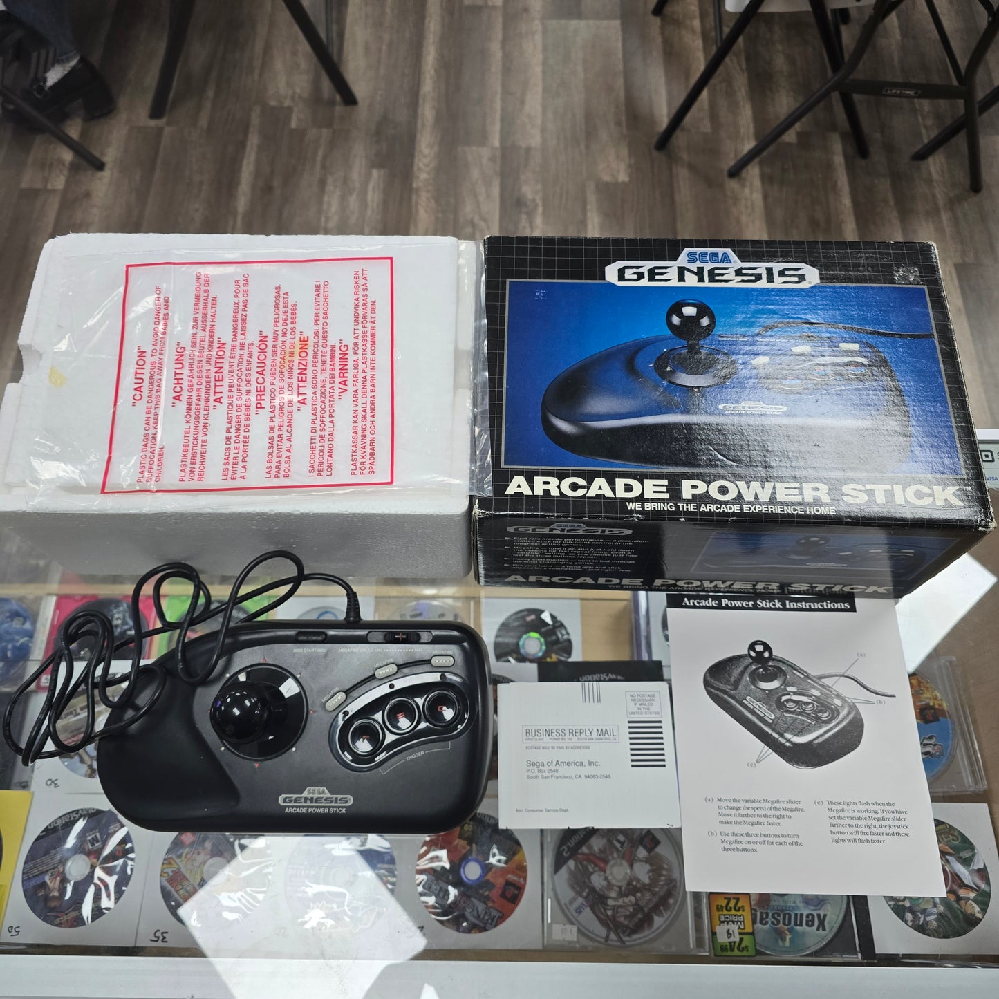 Arcade Power Stick In Box Sega Genesis