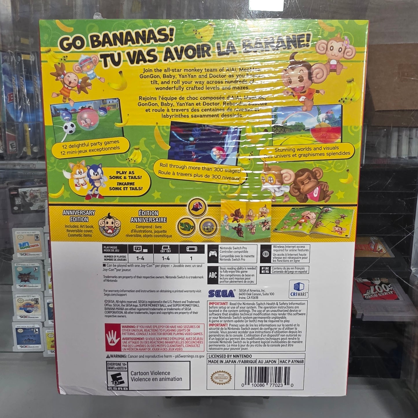 New Sealed Super Monkey Ball Banana Mania Anniversary Edition Nintendo Switch