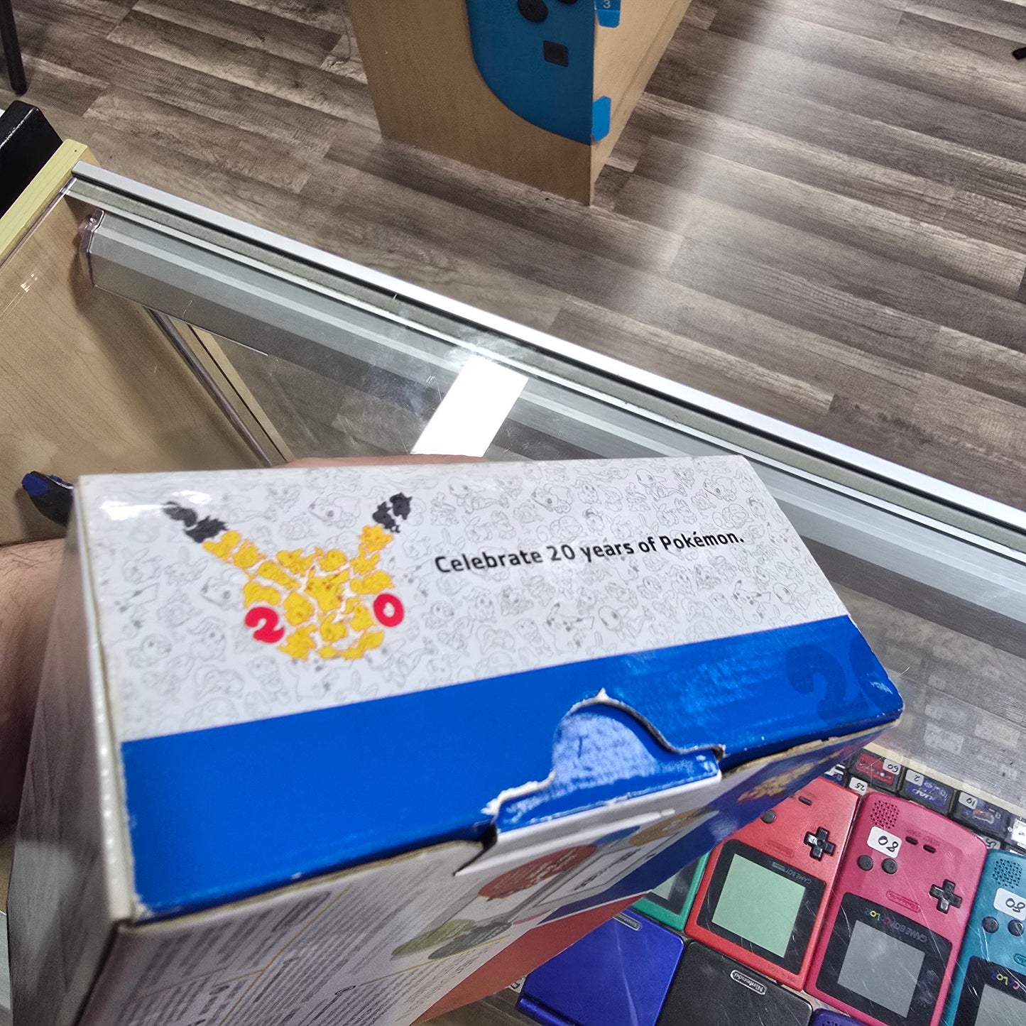 New Nintendo 3DS Pokemon 20th Anniversary Edition Nintendo 3DS Handheld System with Charger (Digital Games Installed)