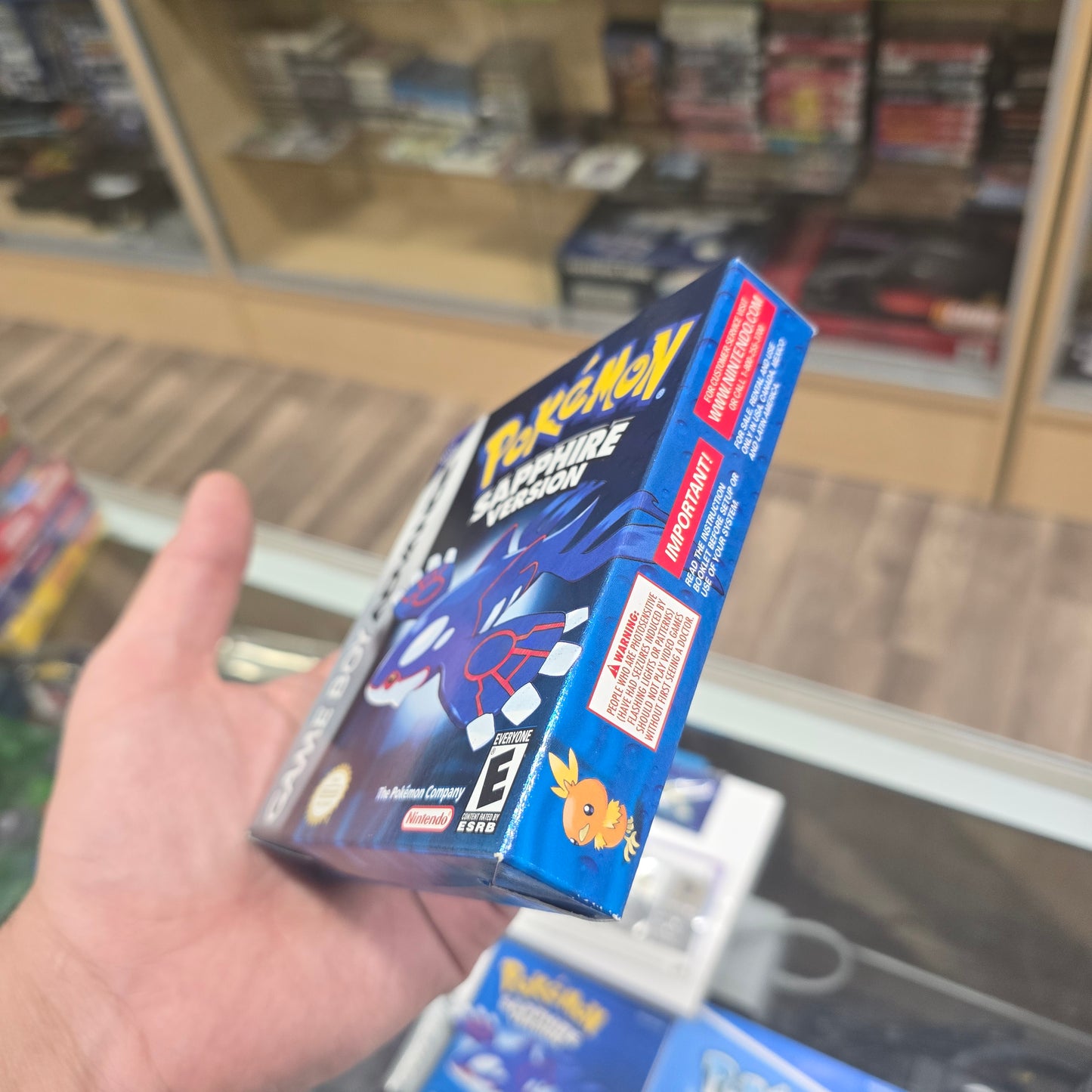 Pokémon Sapphire (Authentic) (LIKE NEW) (VERY CLEAN) (CIB) Nintendo Gameboy Advance