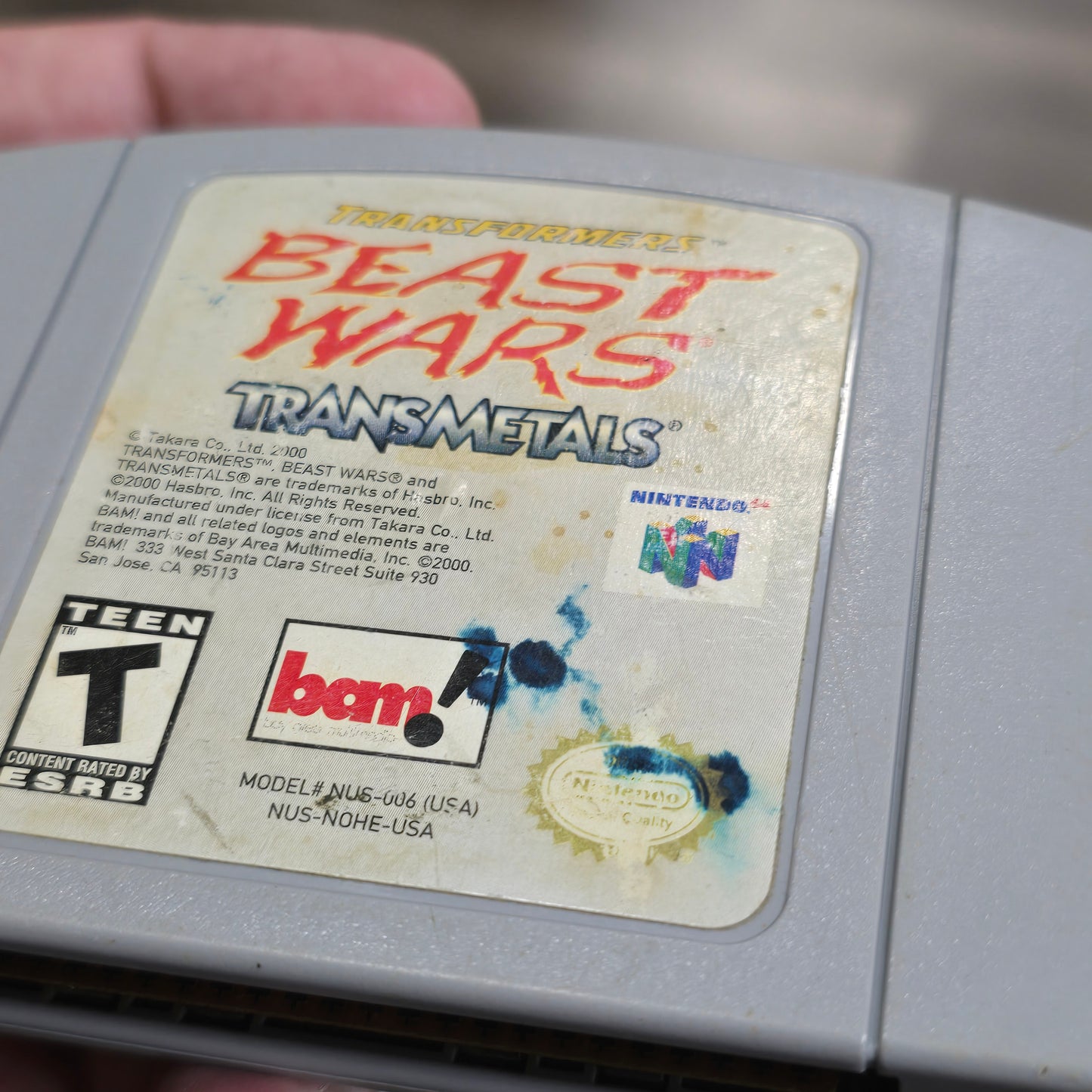 Transformers Beast Wars Transmetals (Rough Labels) Nintendo 64