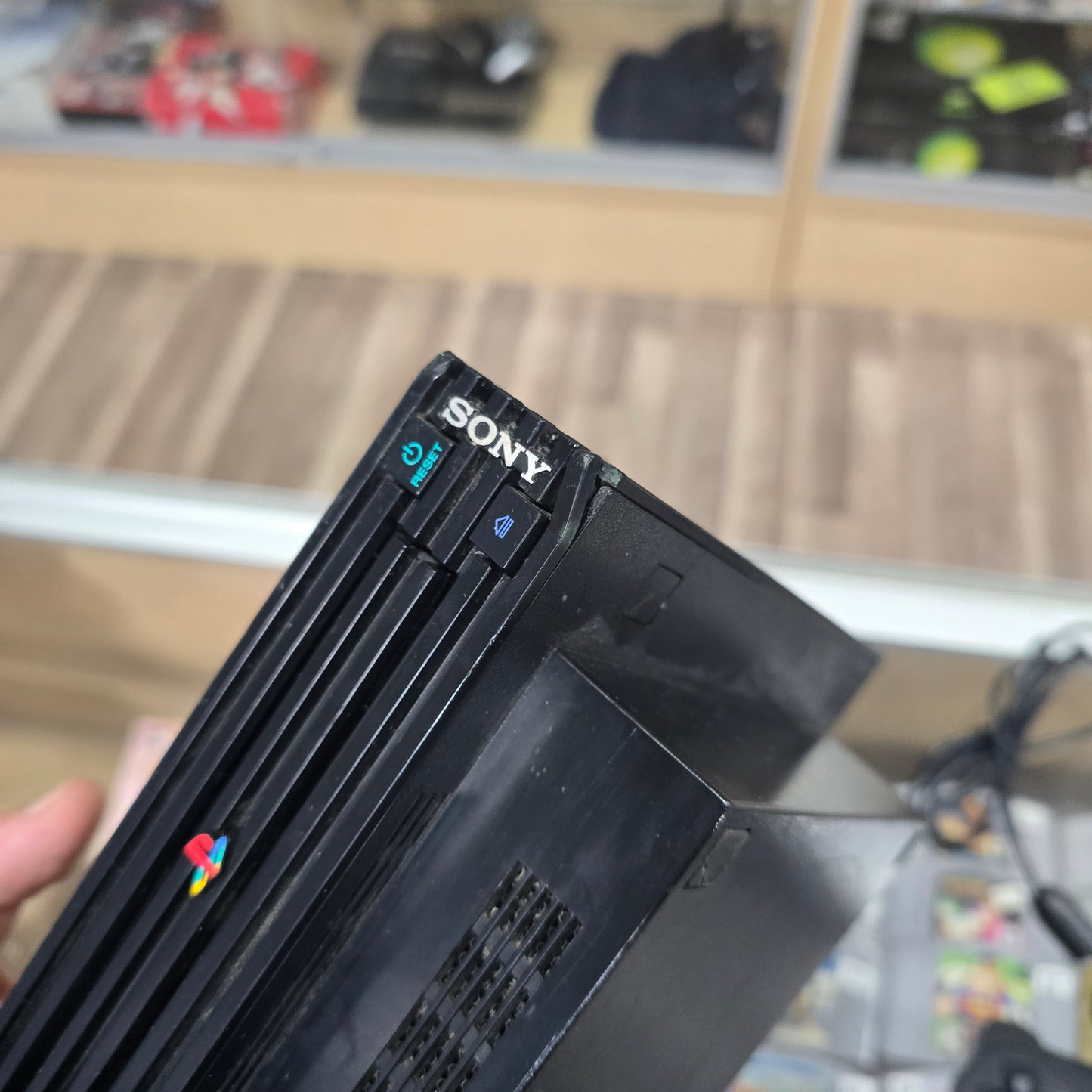 Playstation 2 Original System with One Controller and Wires + Memory Card (Rough Condition)