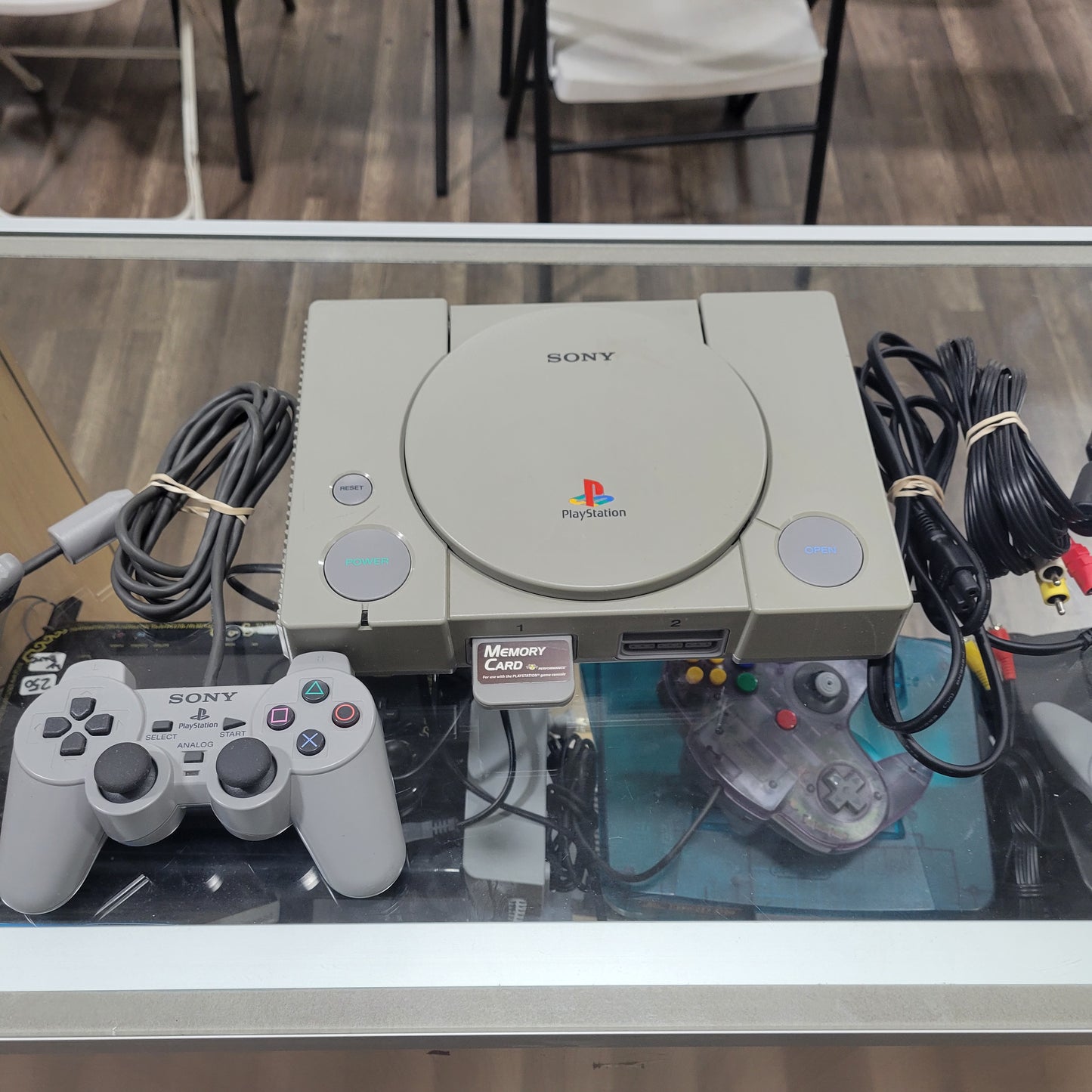 Playstation 1 System Controller Memory card Video and Power Cable Included