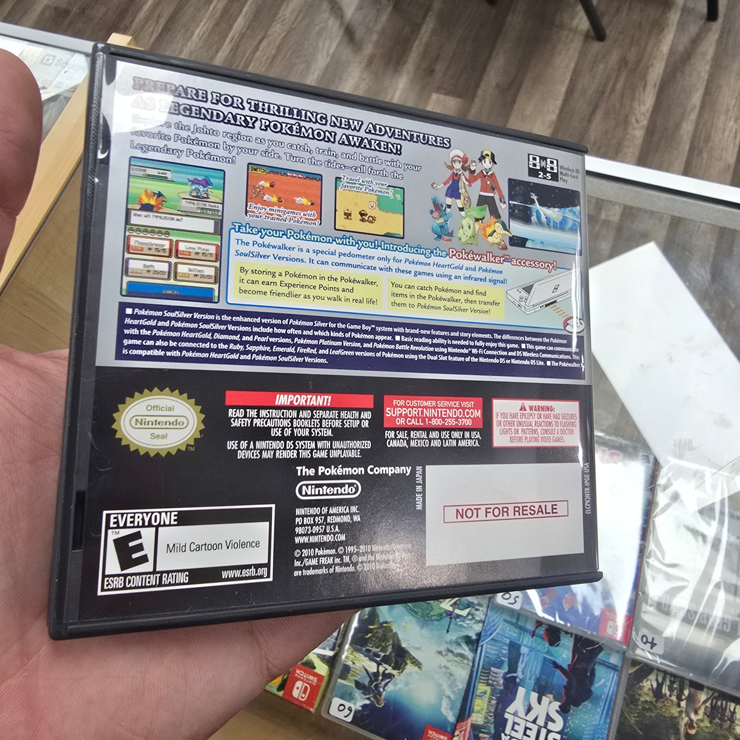 Pokémon SoulSilver CASE ONLY With Manual and Inserts (NO GAME)