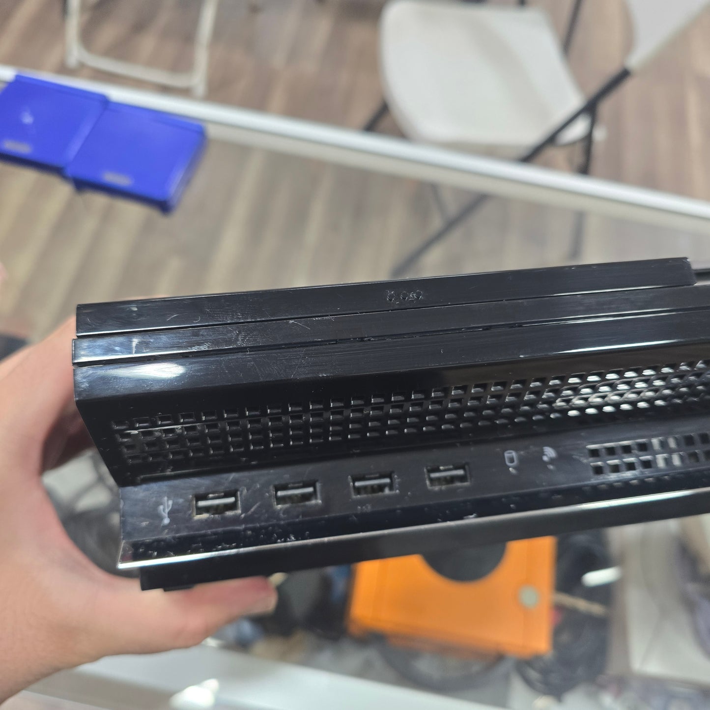 PlayStation 3 Backwards Compatible Model with Controller and Wires