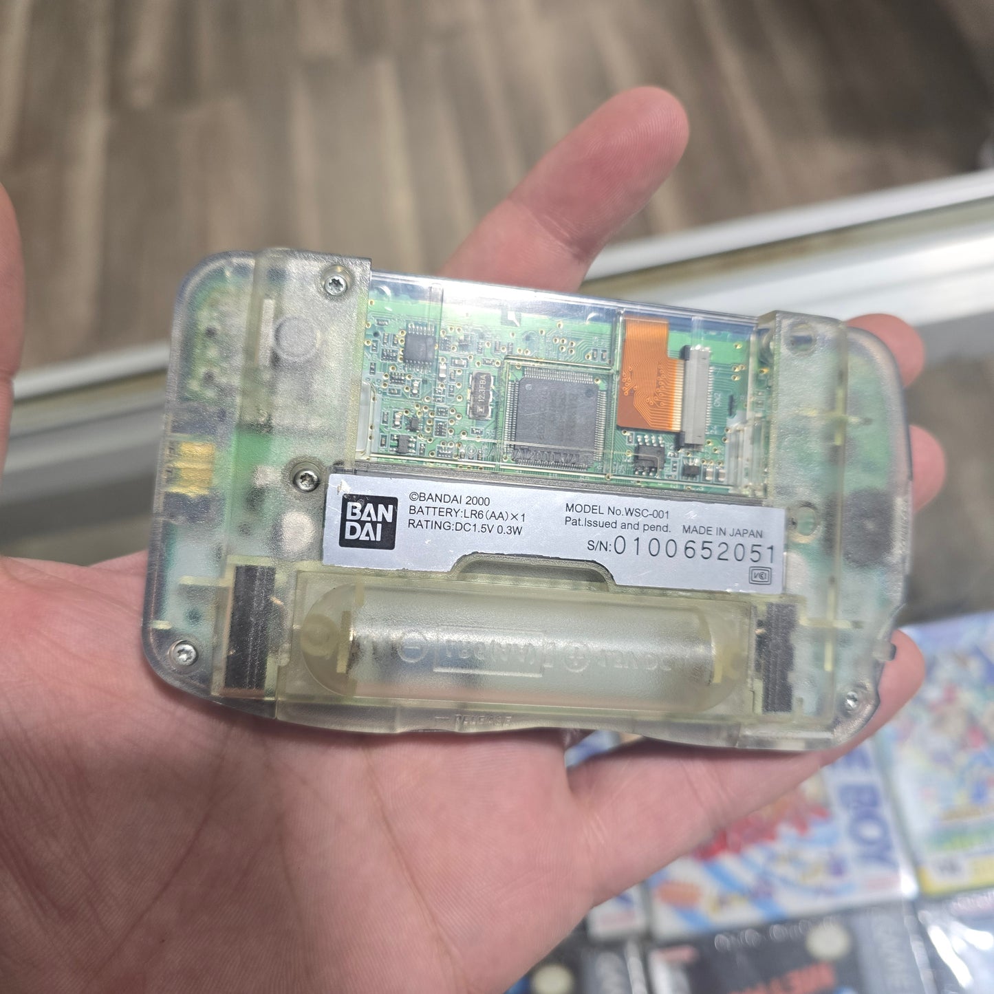 Wonderswan Color Crystal Blue Handheld System