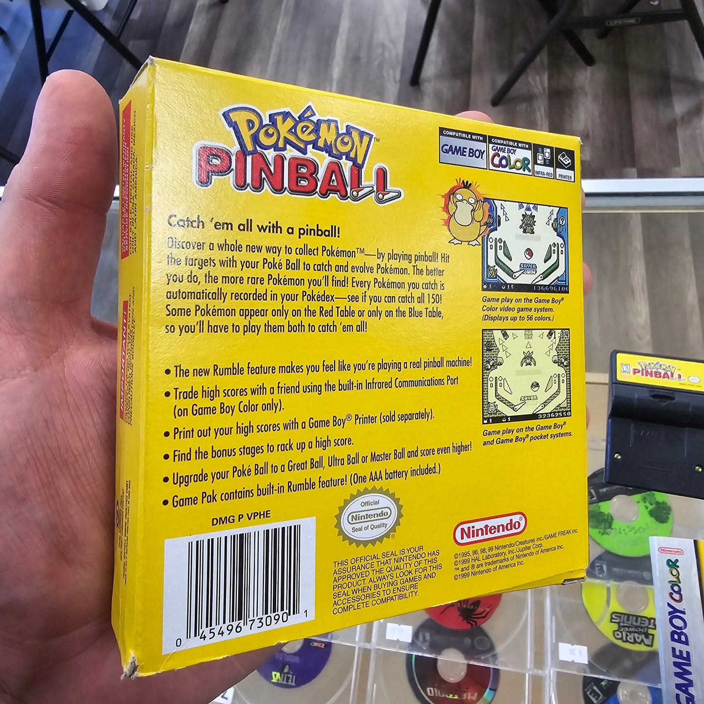 Pokémon PinBall CIB (Has Box Protector) Nintendo Gameboy Color