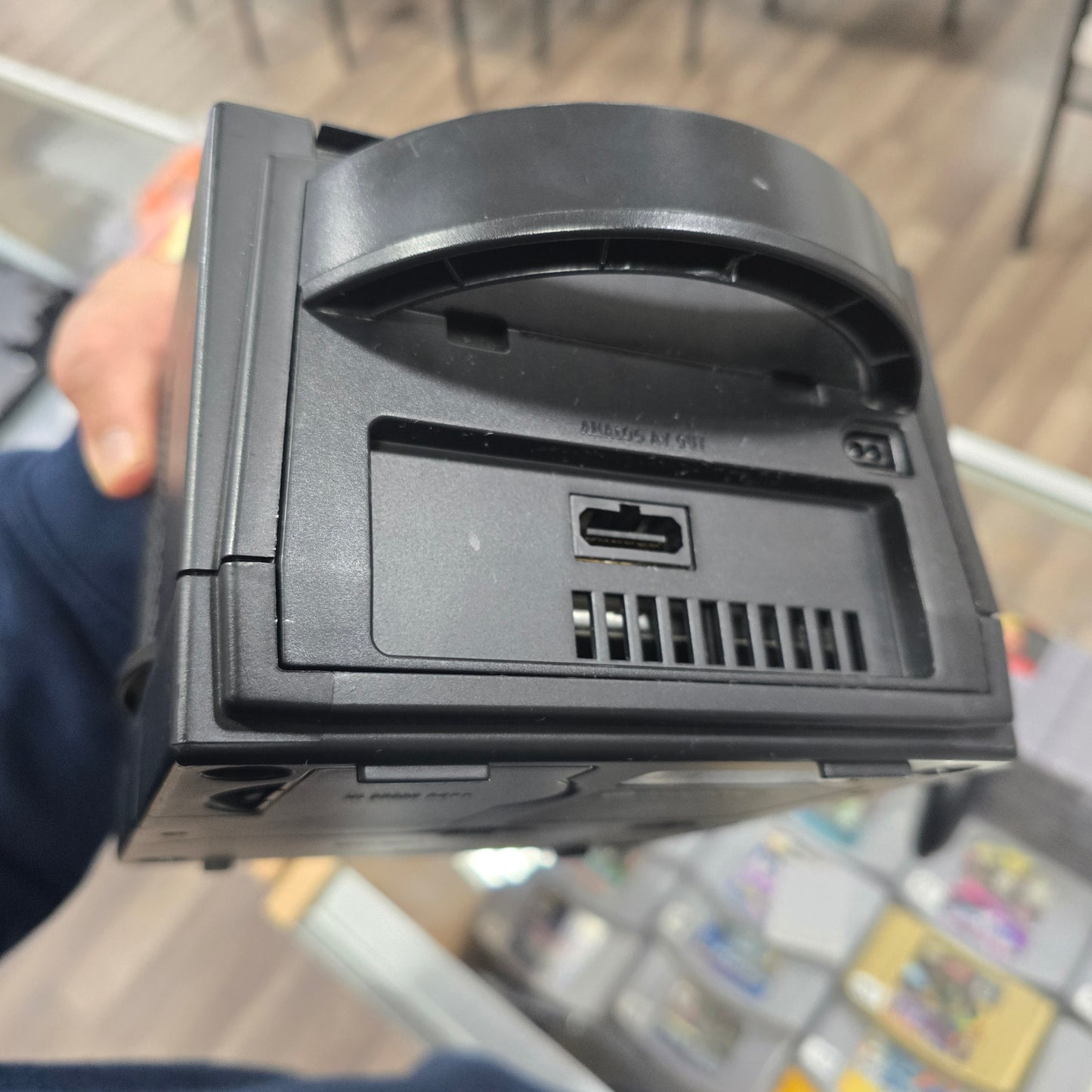 Black Nintendo GameCube System with All Wires and Controller plus Memory Card