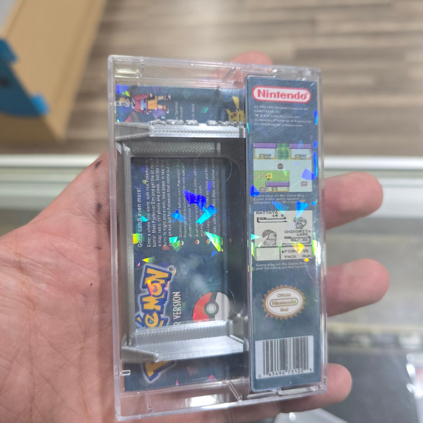 Pokémon Silver (Authentic) (New Battery) with Custom Case Nintendo GameBoy Color