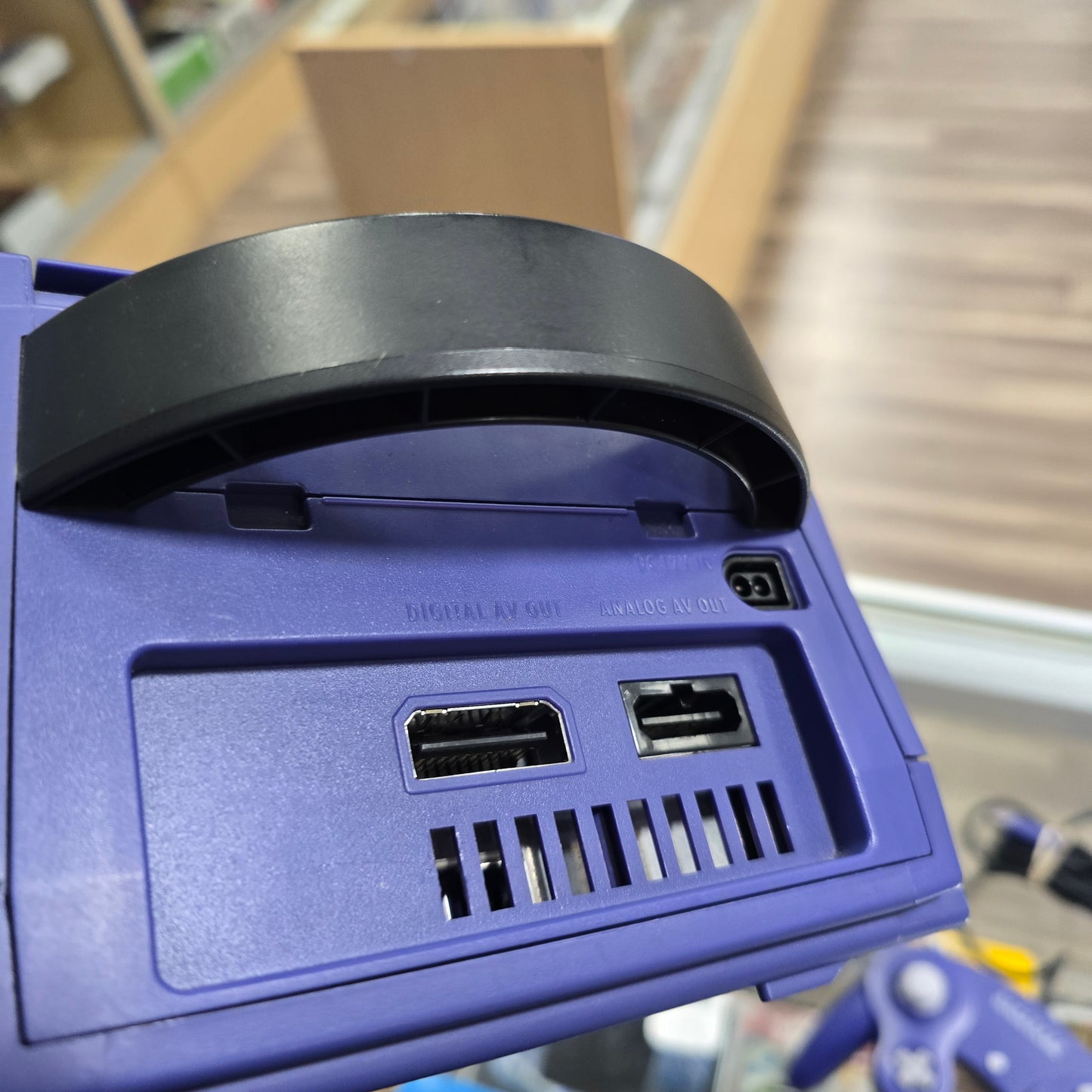 Indigo Nintendo GameCube System with One Controller and Wires