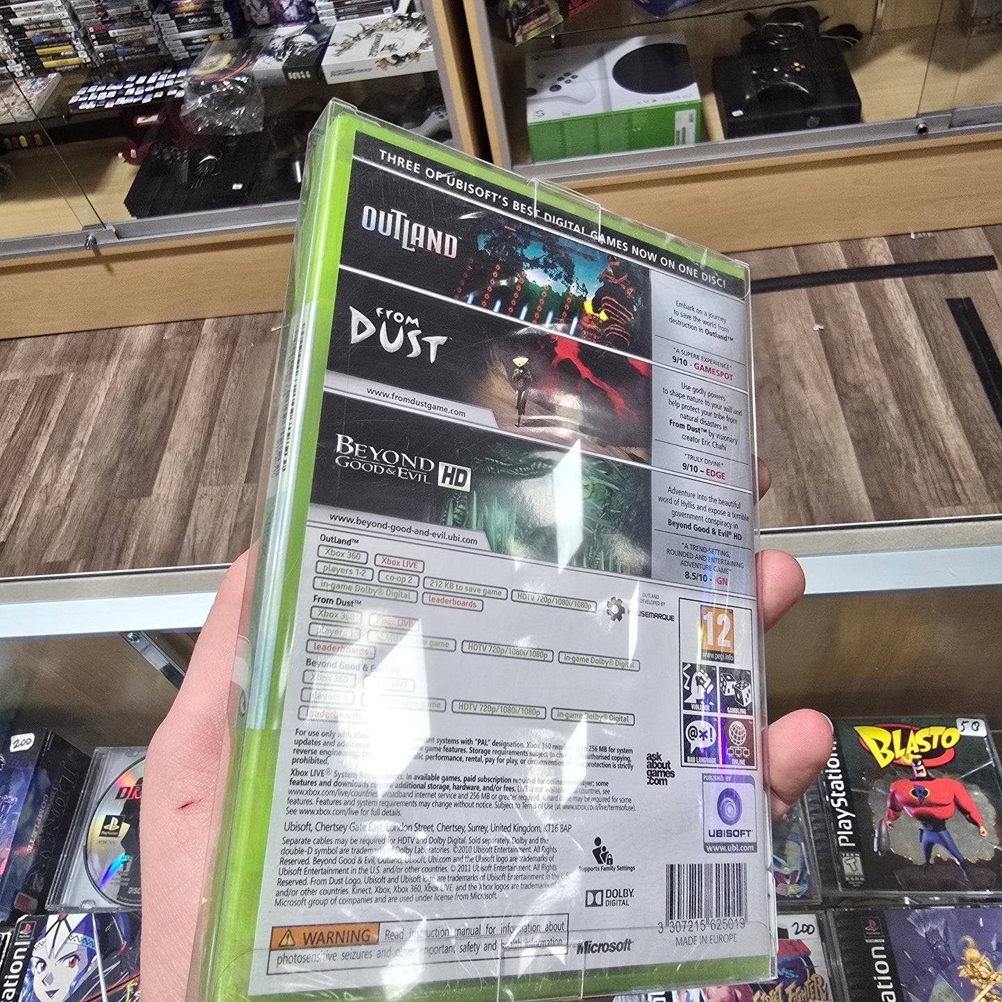Sealed Outland/From Dust/Beyond Good & Evil HD PAL Xbox 360