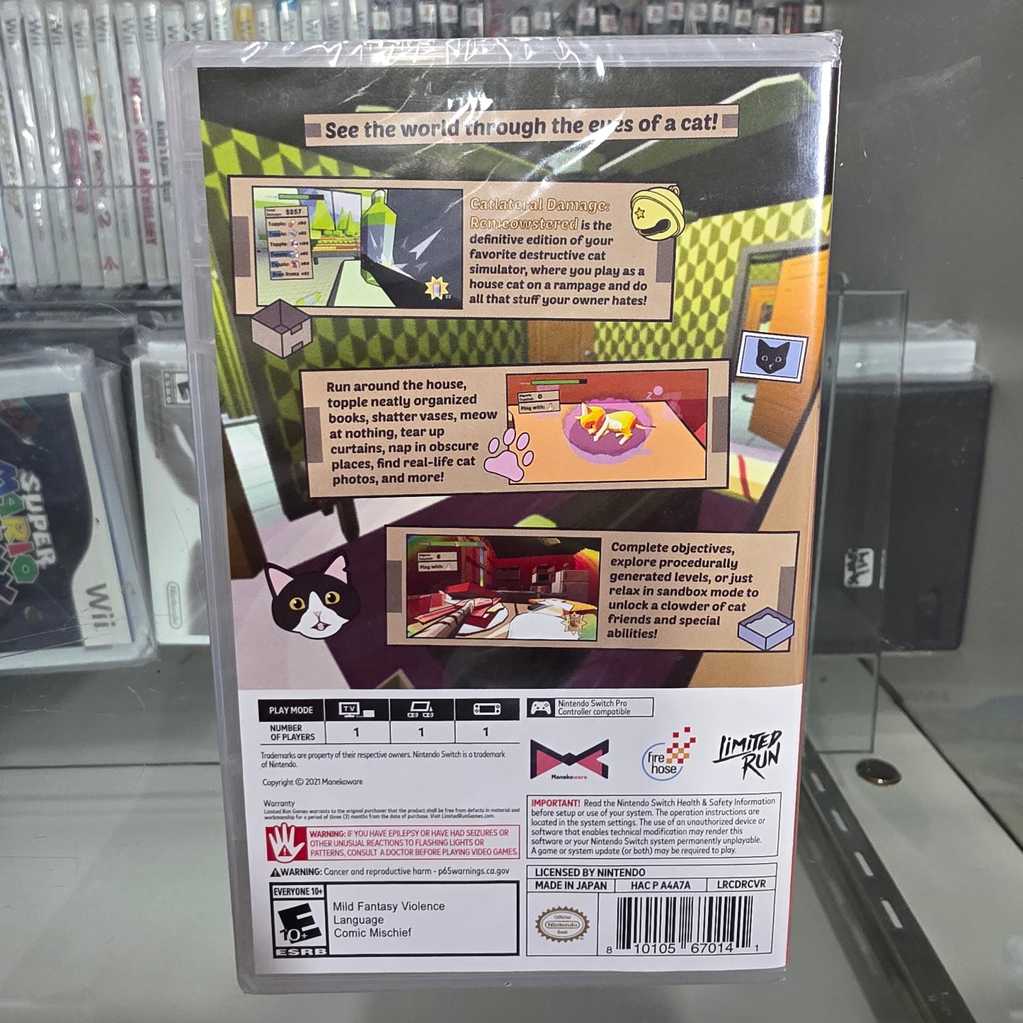 New Sealed Catlateral Damage: Remeowstered Nintendo Switch