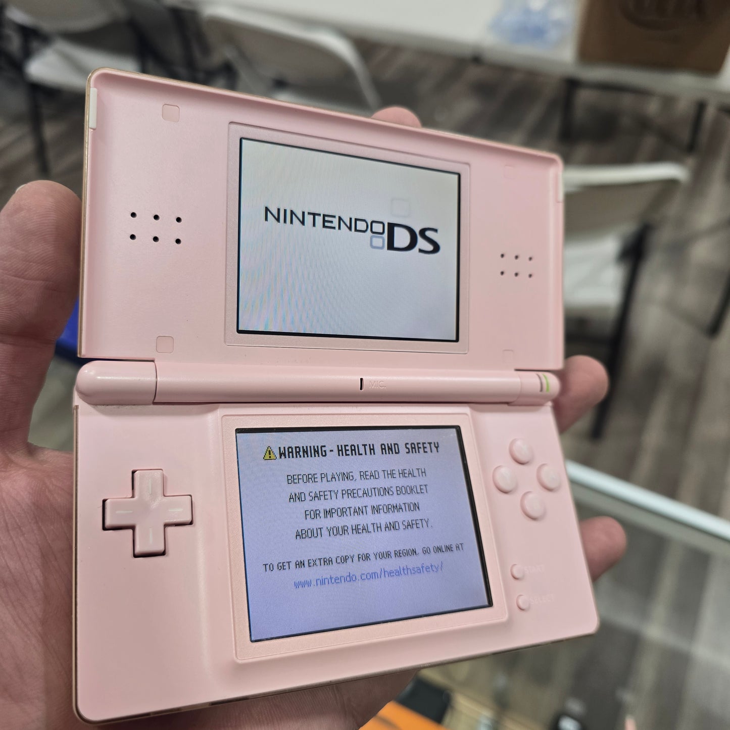 Pink Nintendo DS Lite Handheld System with Charger
