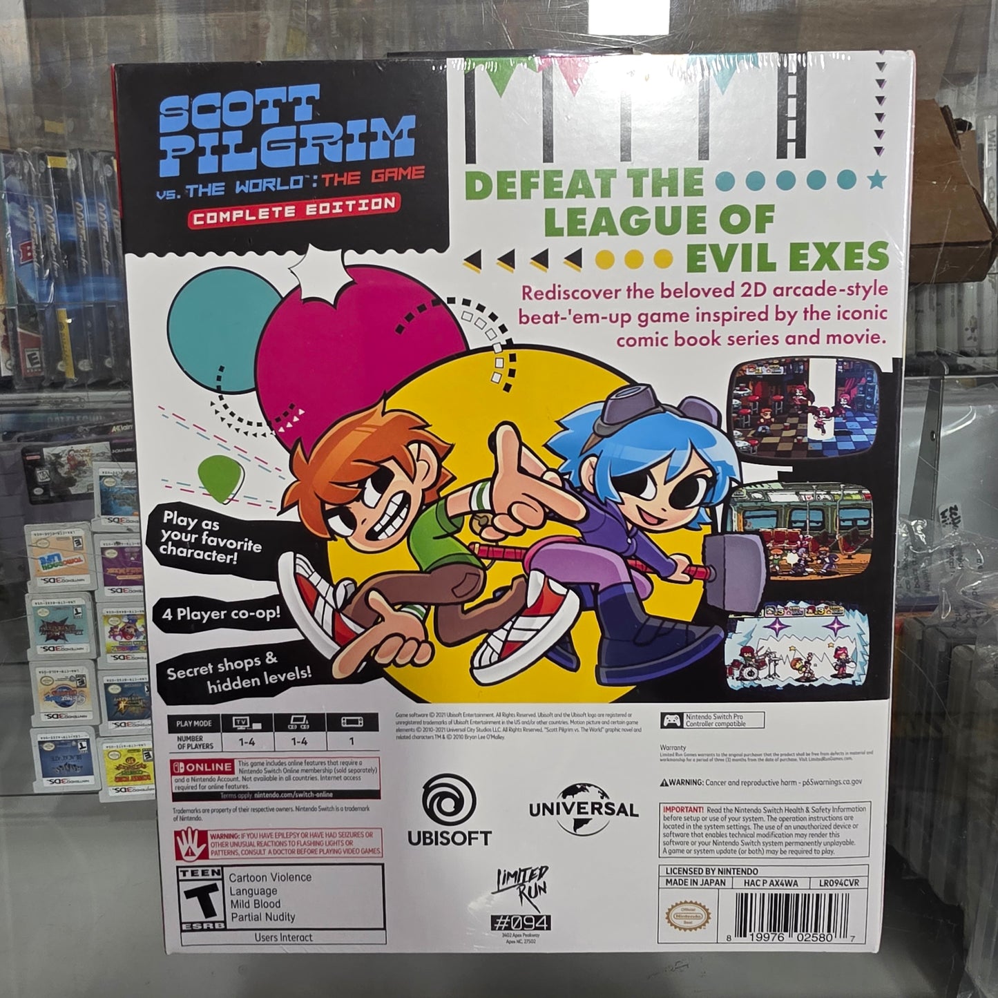 New Sealed Scott Pilgrim vs. The World The Game Complete Edition Nintendo Switch