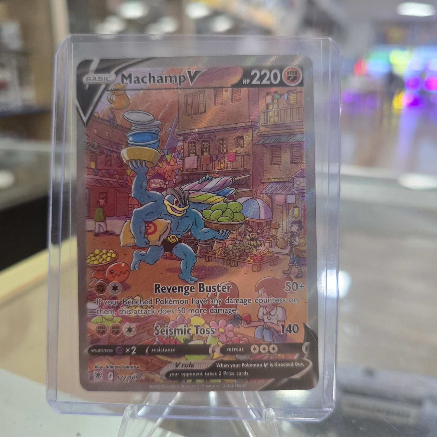 Machamp V (Alternate Full Art) - SWSH10: Astral Radiance (NM)