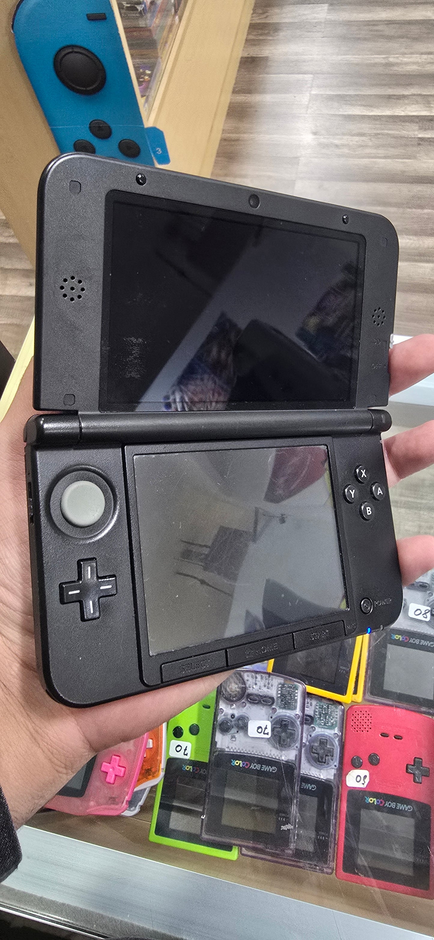 Blue Nintendo 3DS LL Handheld System (Good Condition) (US Region) with Charger