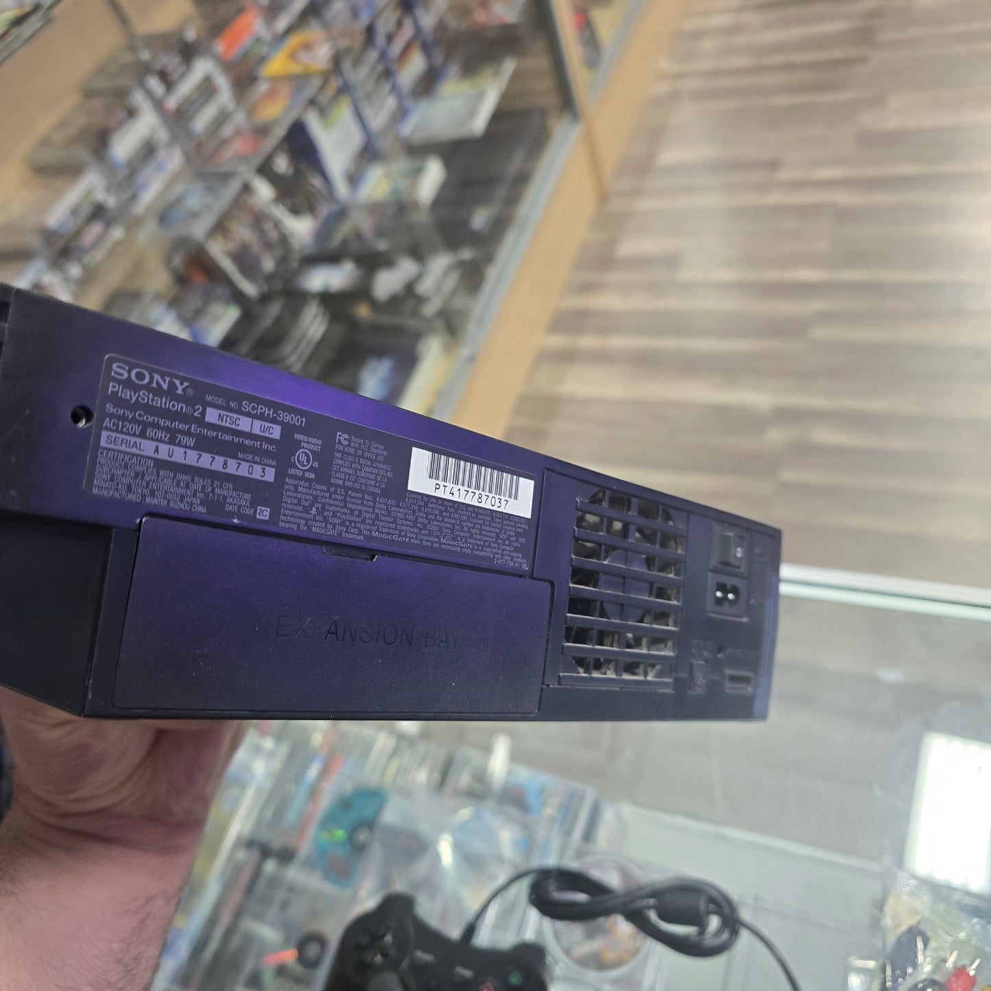 Playstation 2 System with 3rd Party Controller and Wires + Memory Card (2)