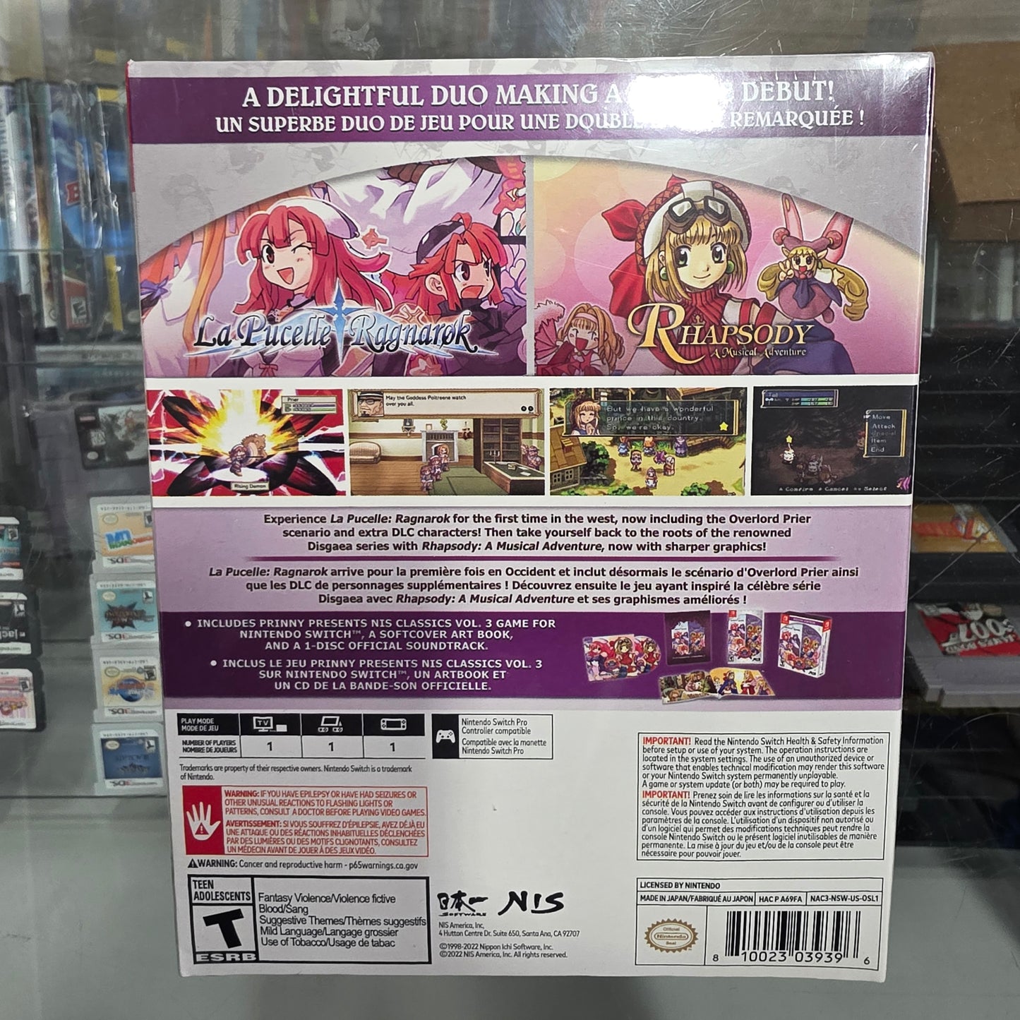 New Sealed Pinny Presents NIS Classics Volume 3 Deluxe Edition Nintendo Switch