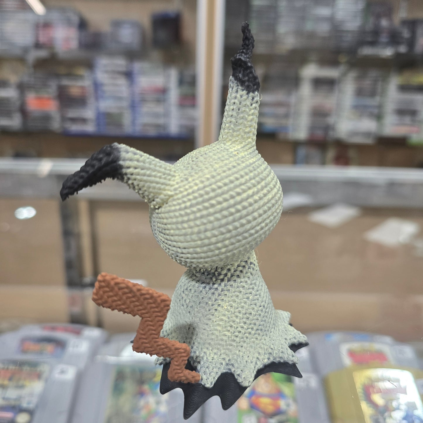 Custom Hand Painted 3D Printed Mimikyu (Knitted Style)