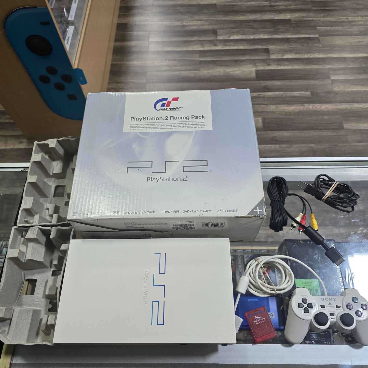 PlayStation 2 SCPH 55000 GT Racing Pack White Console With Box (JAPANESE SYSTEM) (Region Free for English PS2 GAMES ONLY)