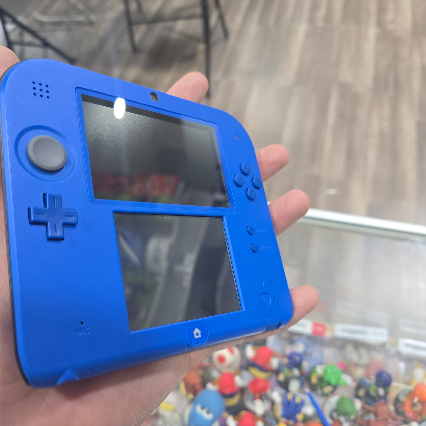 Blue Nintendo 2DS Handheld System with Charger
