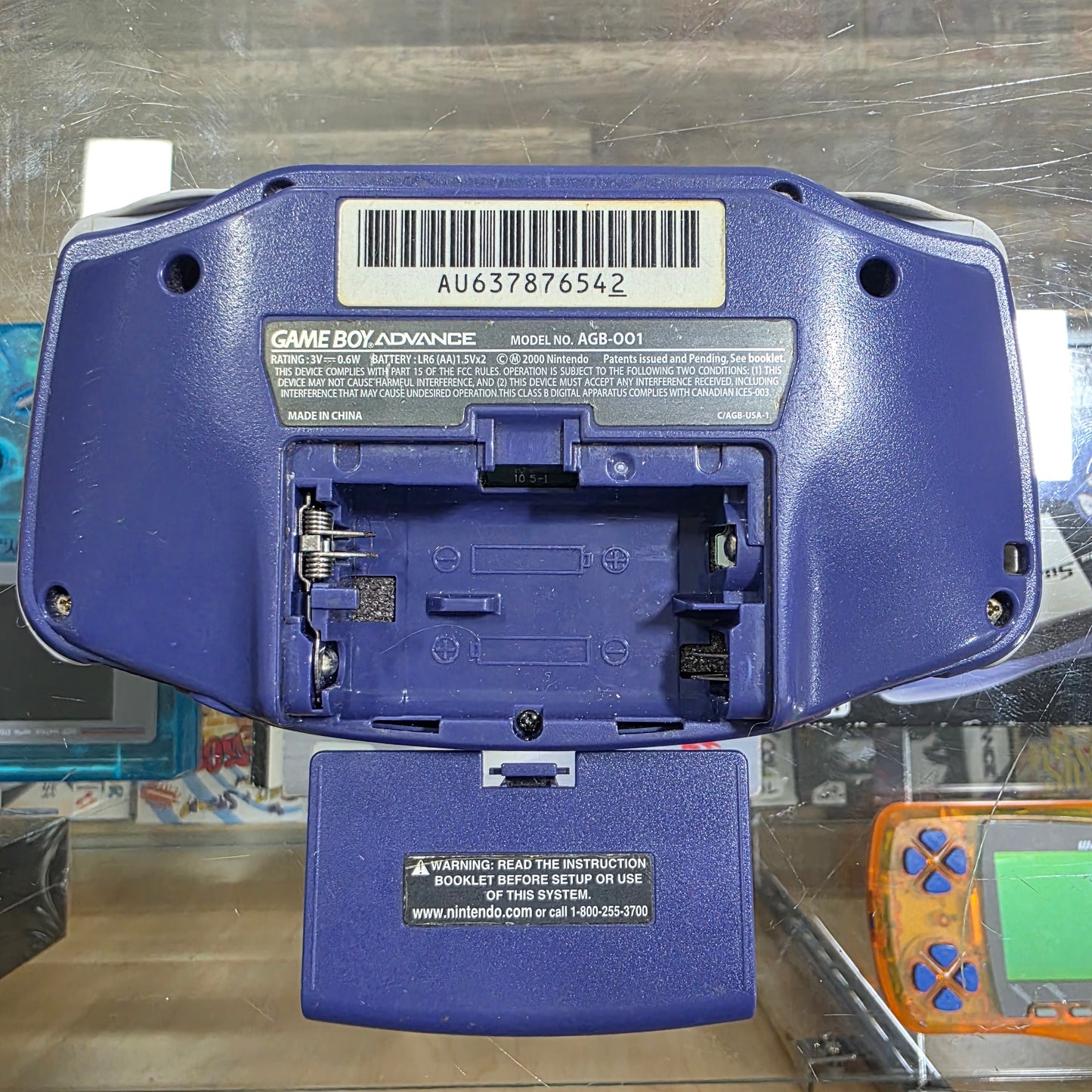 Purple Nintendo Gameboy Advance System