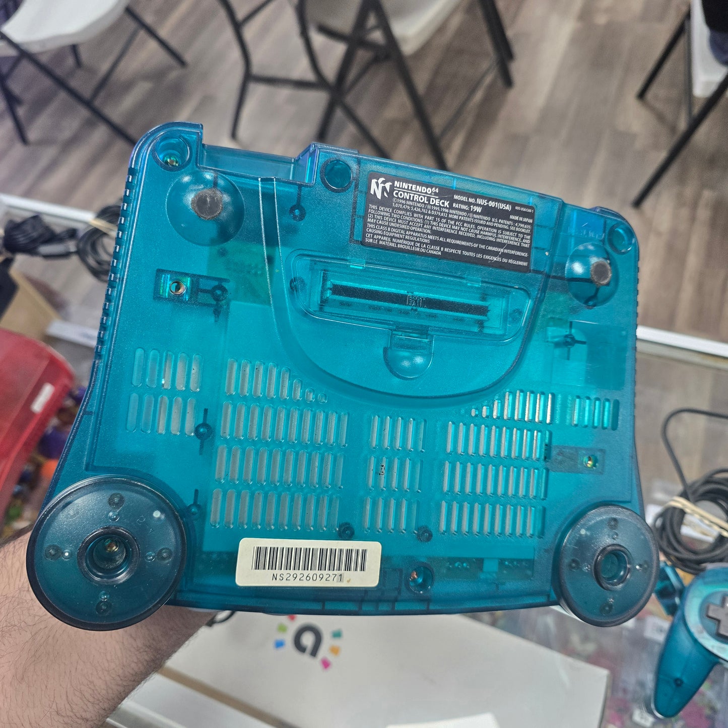 Funtastic Ice Blue Nintendo 64 System with Matching Controller and Wires